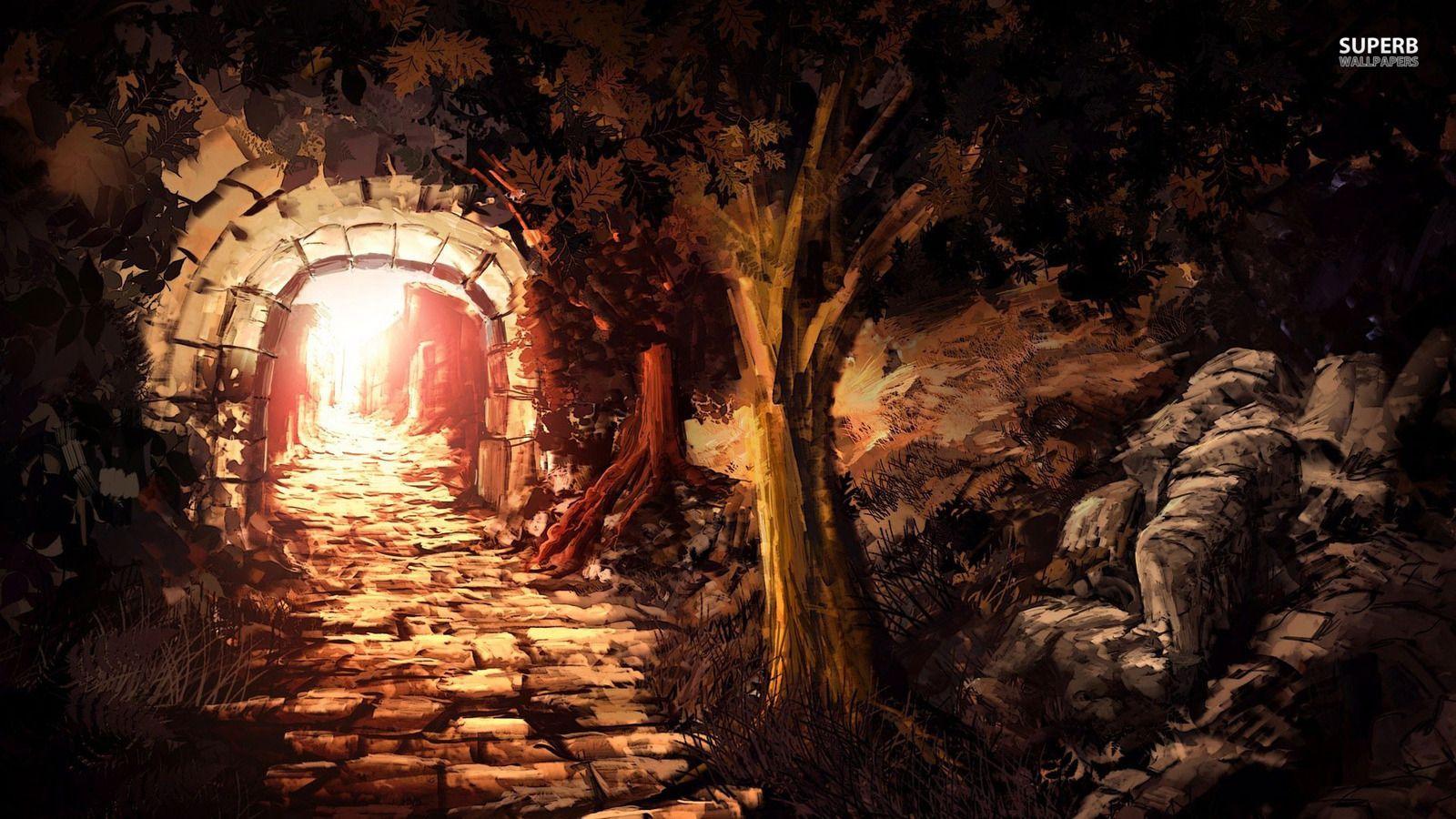 1600x900 Mine Entrance