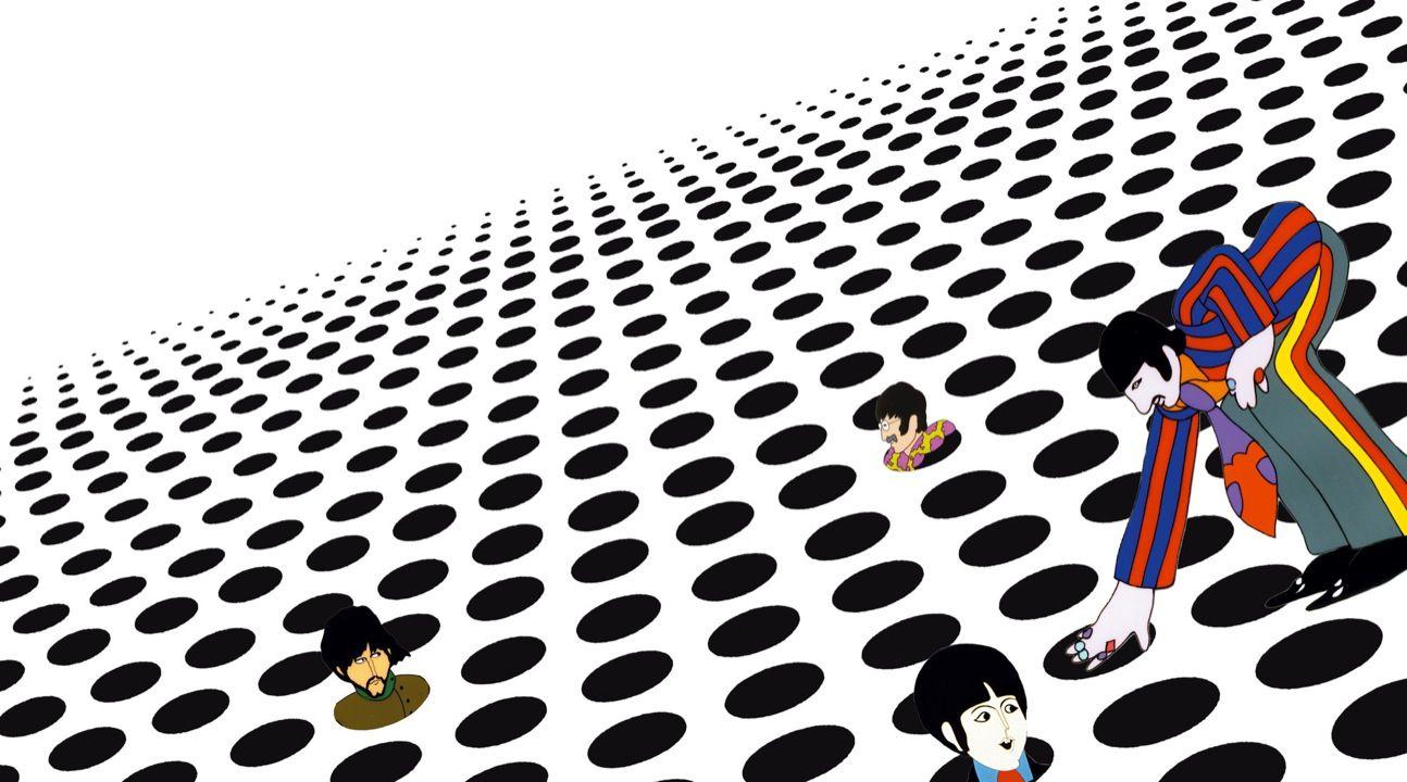 1294x720 Yellow Submarine Wall Paper