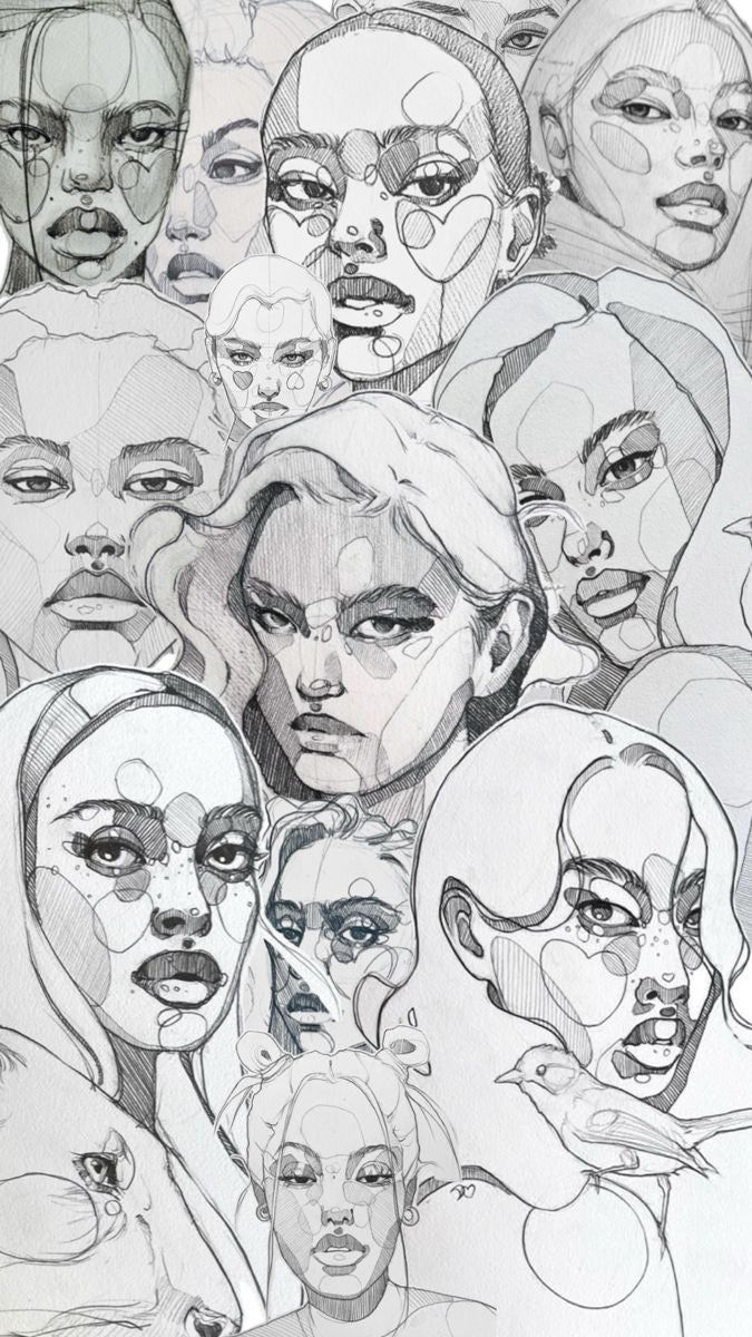 675x1200 Sketches wallpaper