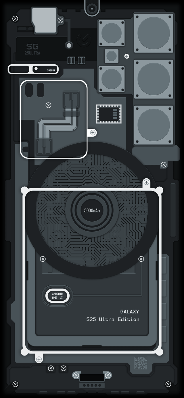 640x1386 Samsung Galaxy S25 Ultra Xray (Spigen Zero One Inspired) Wallpaper : U Grondin_Designs