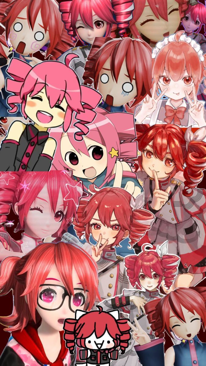 675x1200 Kasane Teto Wallpaper. Anime characters, Red hair, Pink eyes. Hatsune miku, Disegno, Vocaloid