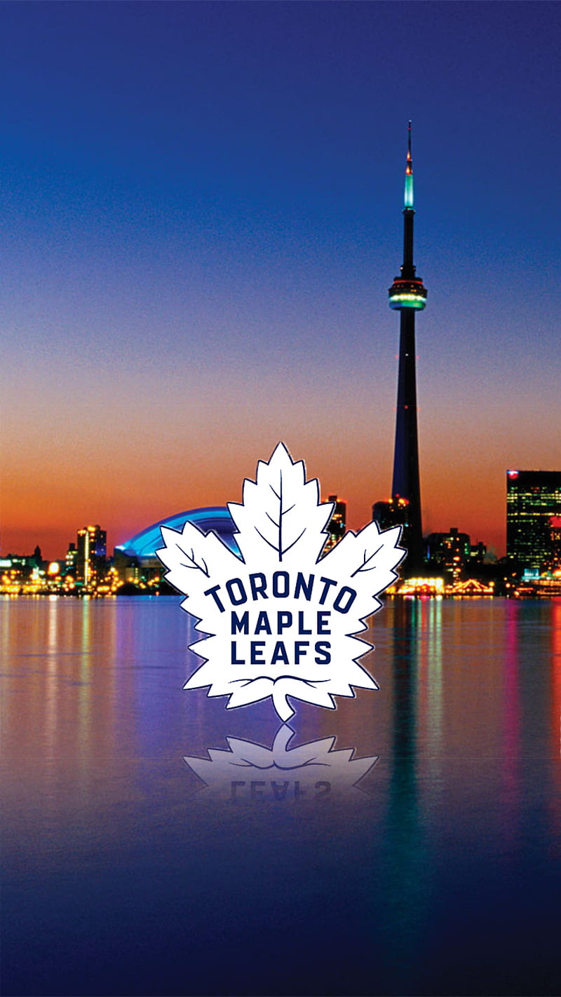 800x1422 Toronto Maple Leafs, hockey, city, cn tower, leaf, scotiabank arena, ice hockey, HD phone wallpaper