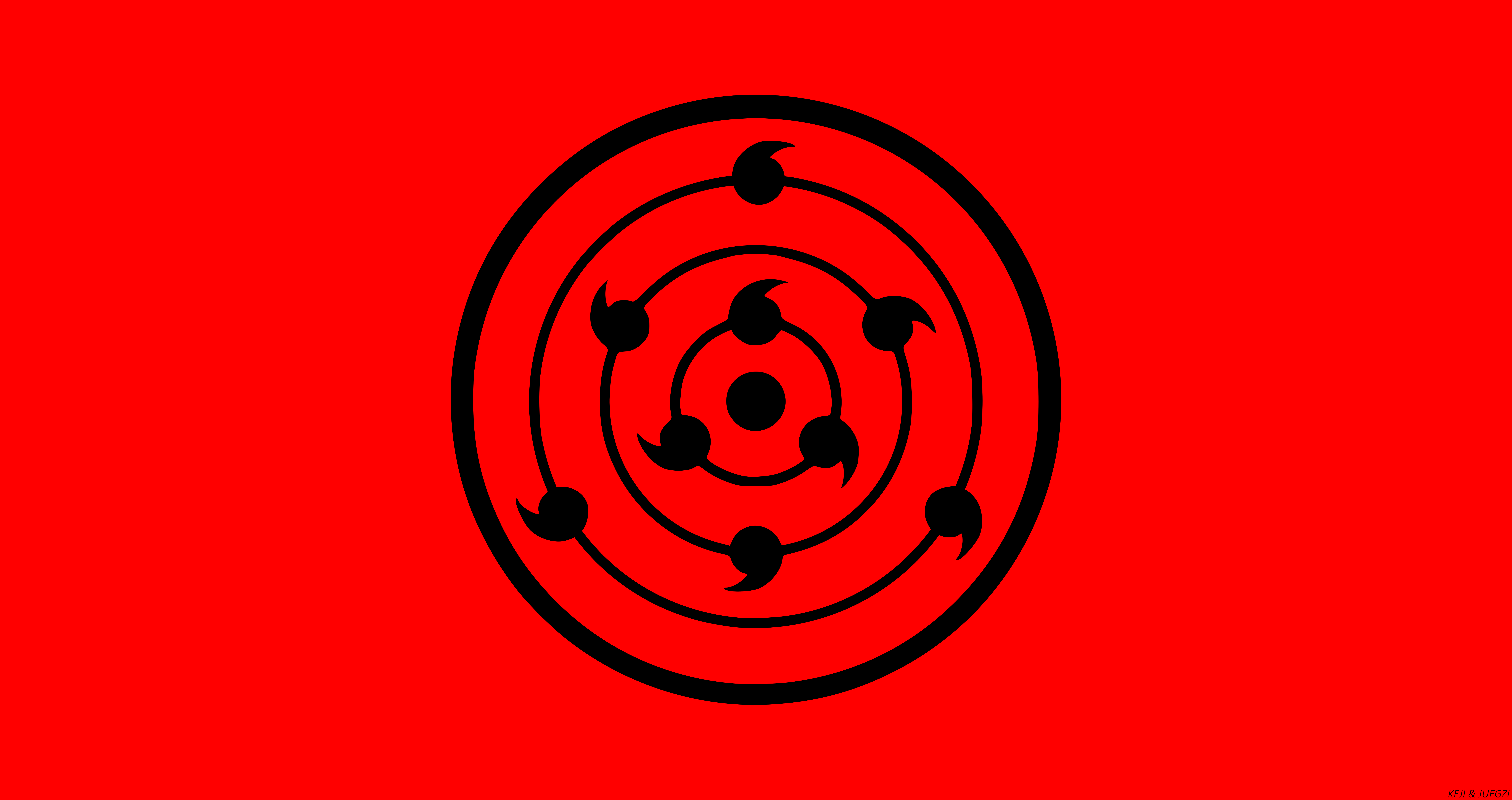 8500x4500 Rinne Sharingan Minimalist