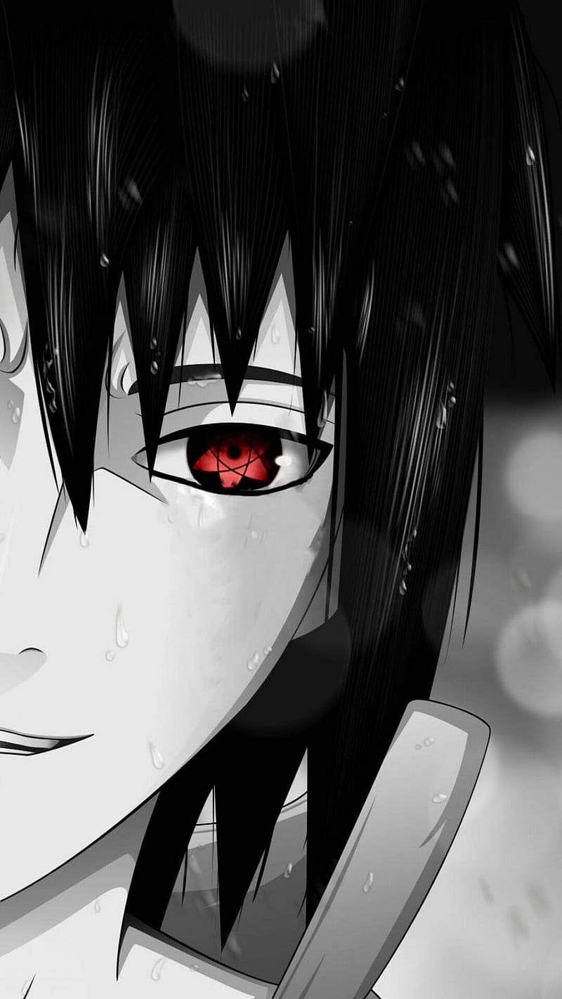 800x1422 Sasuke Sharingan, anime, naruto, HD phone wallpaper