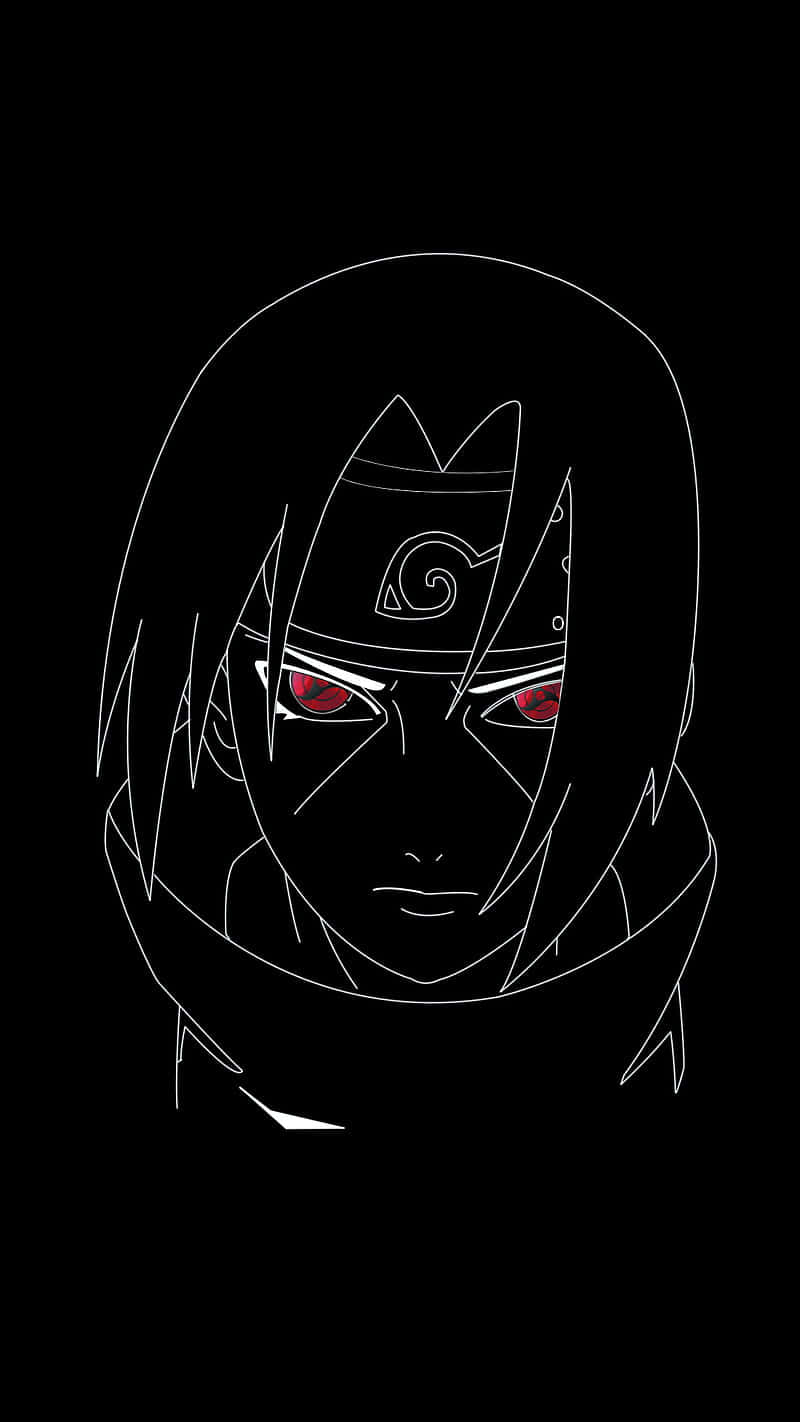 800x1422 Download Unlock Your Limitless Potential with Minimalist Sharingan Wallpaper