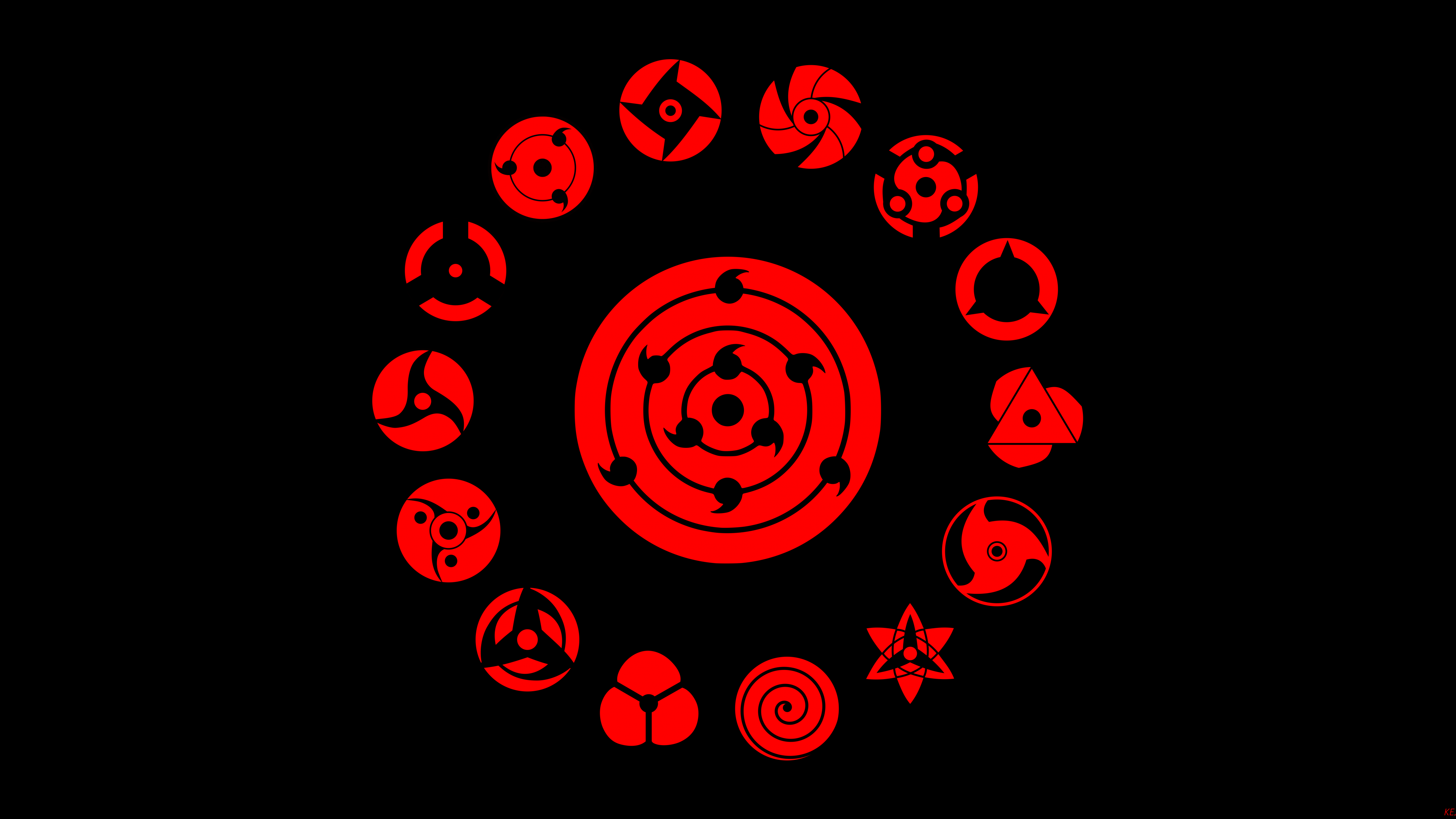 3840x2160 Sharingan Wallpaper 4K, Naruto, 5K, 8K, Black background