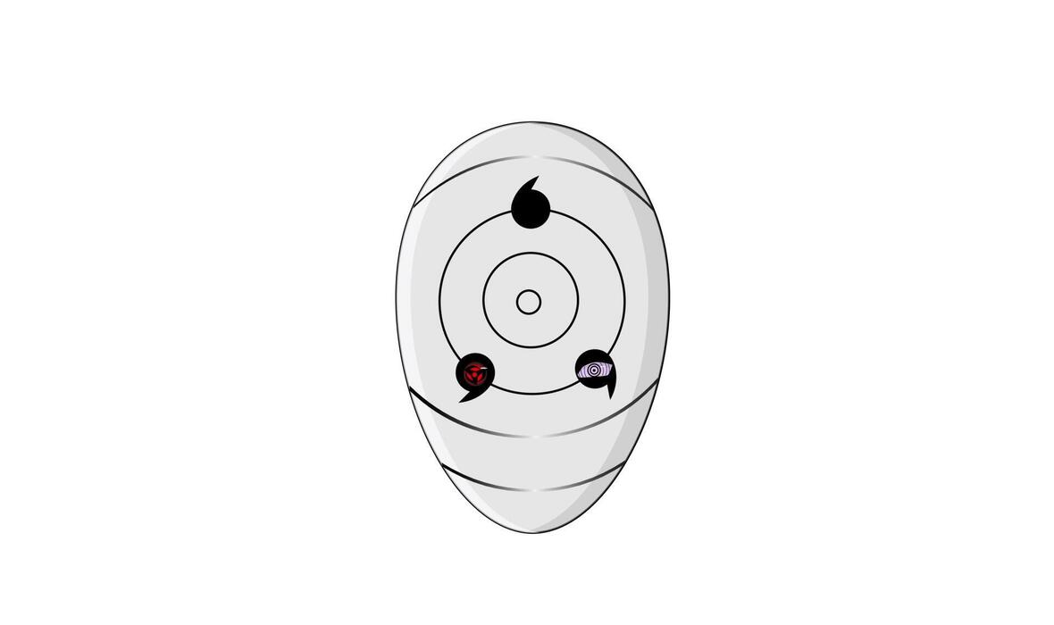 1180x700 illustration vector graphic of Madara's Sharingan Eyes