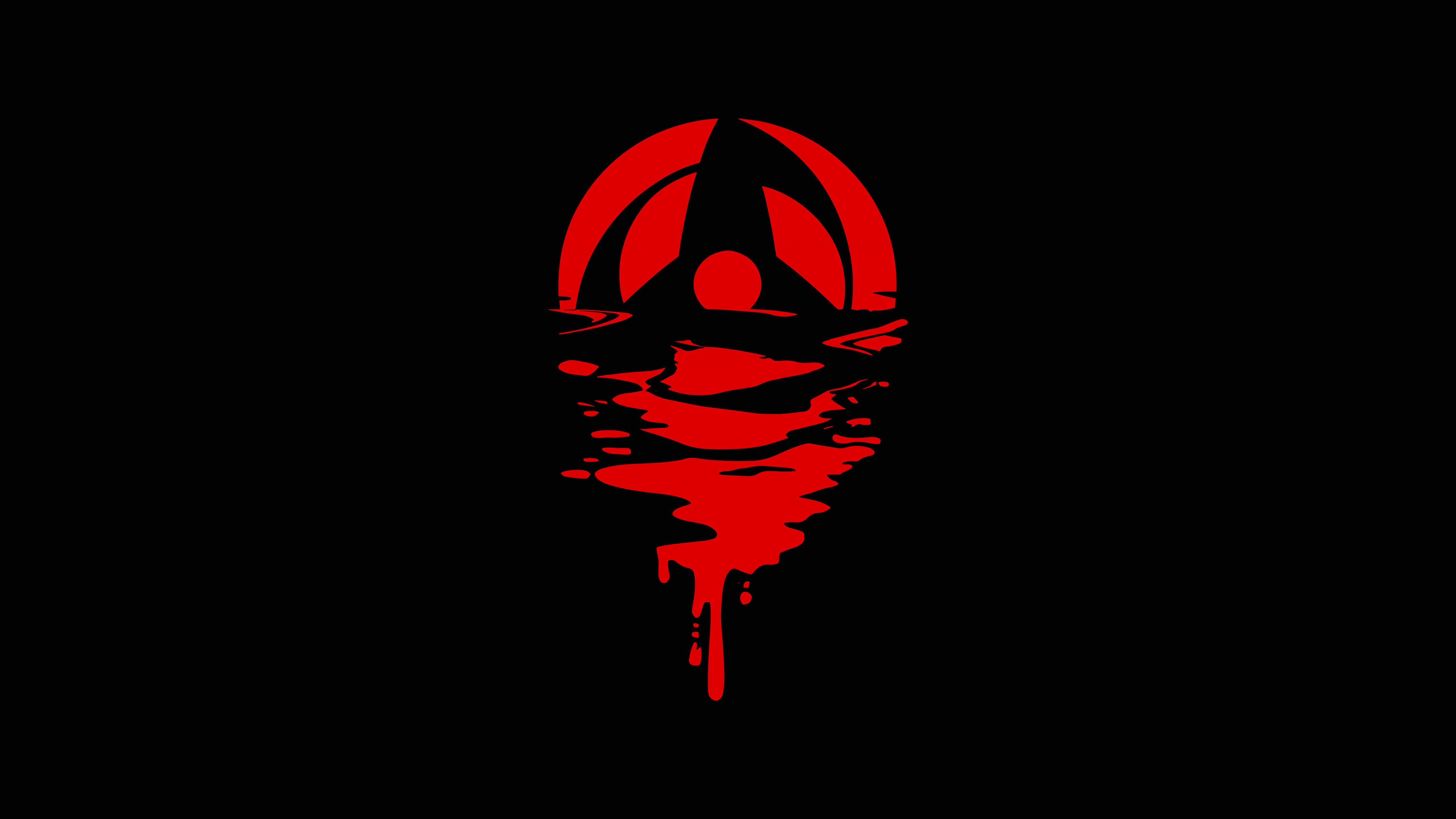 5120x2880 Mangekyo Sharingan Wallpaper 4K, Obito Uchiha, Black background
