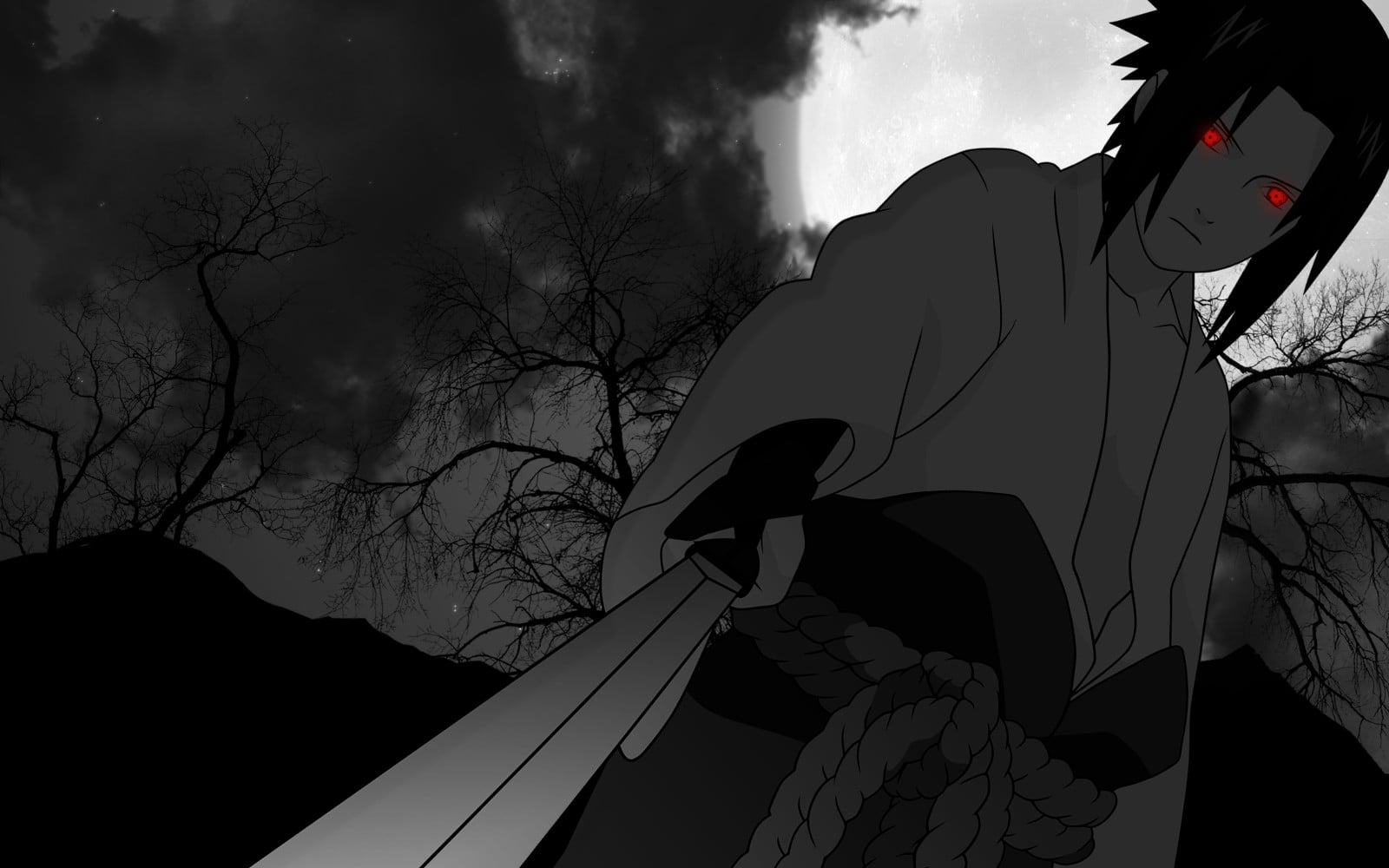 1600x1000 Uchiha Sasuke digital wallpaper, Naruto Shippuuden, Sharingan, Uchiha Sasuke, glowing eyes HD wallpaper