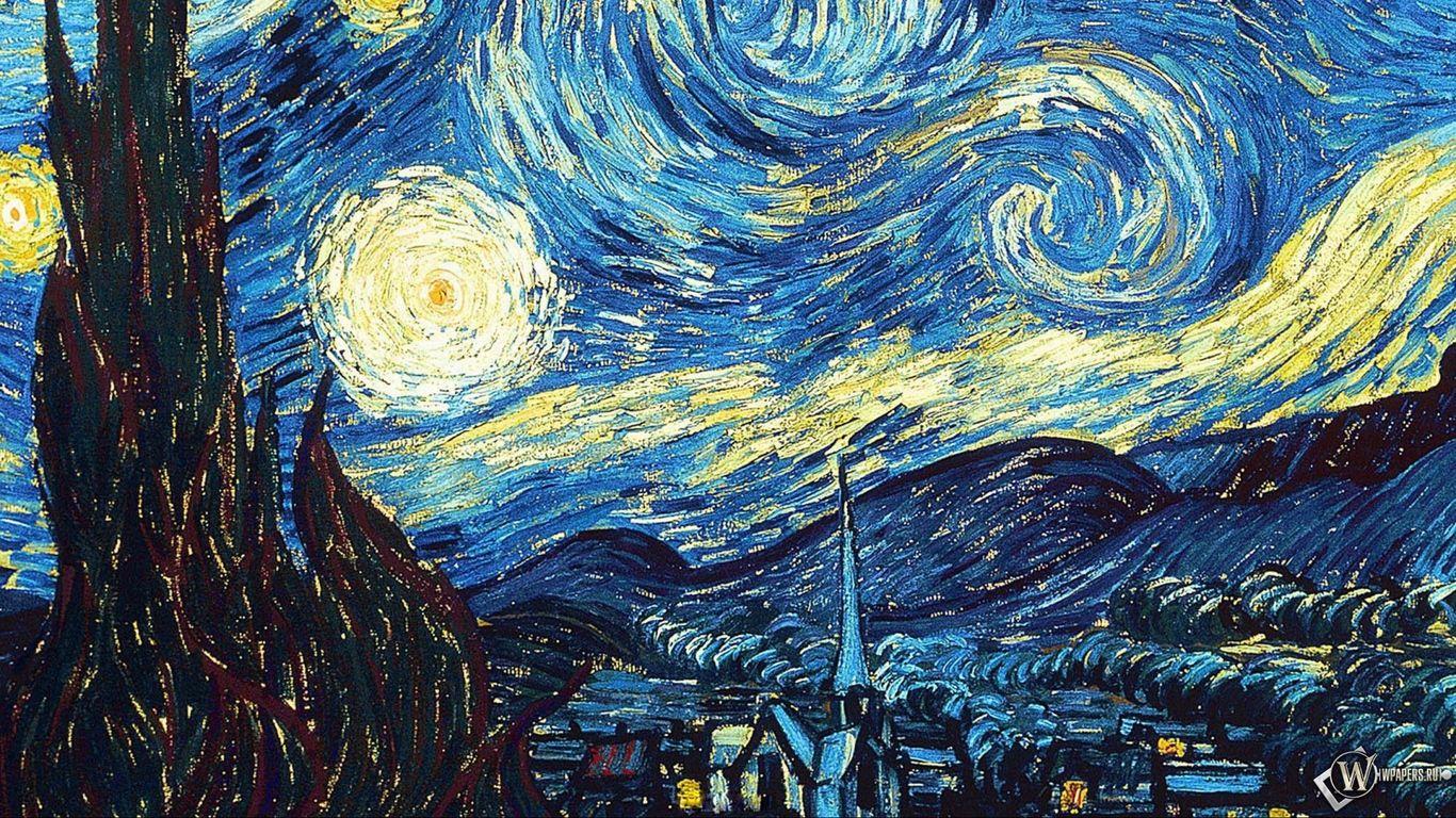 1366x768 The Scream Painting HD Wallpaper