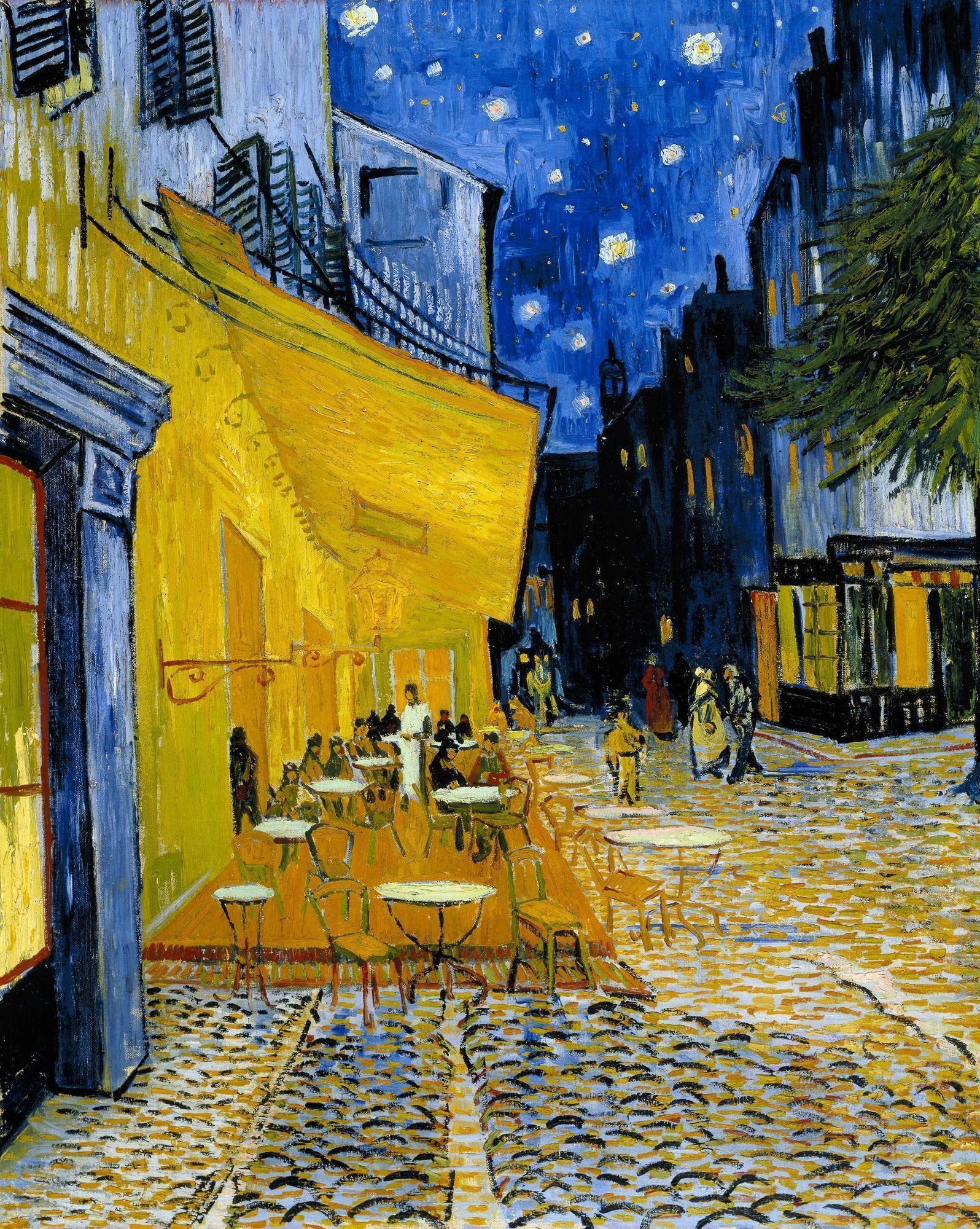 1596x2000 Van Gogh Café Terrace At Night Wallpaper