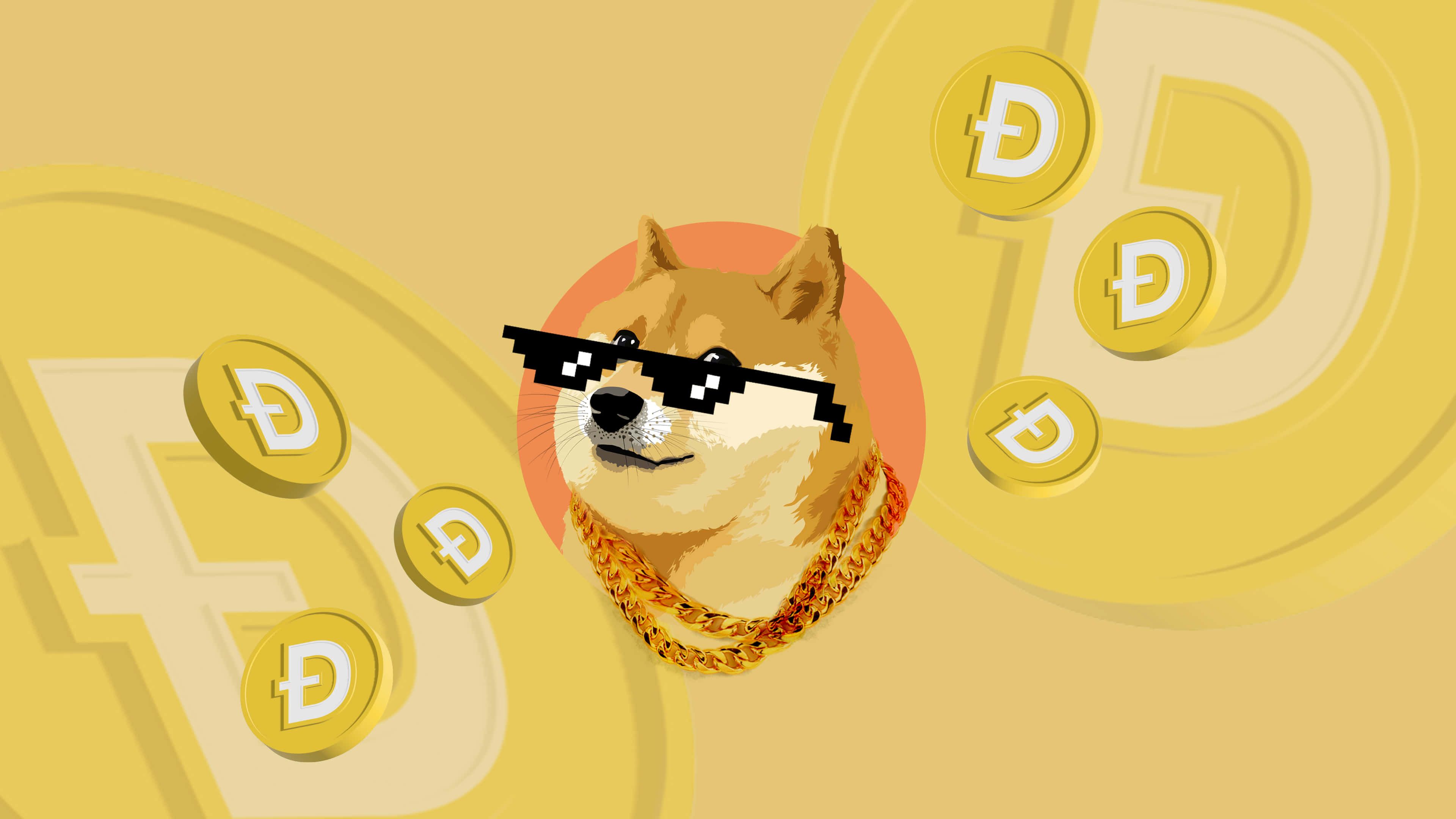 3840x2160 Download Yellow Doge Coin Wallpaper