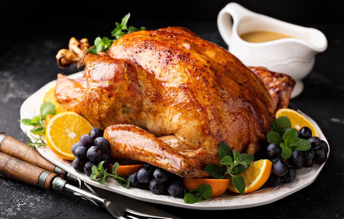 1332x850 Wallpaper delicious, chicken, cutlery, oven image for desktop, section еда