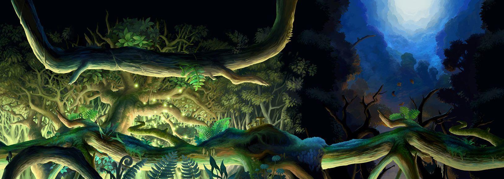 1630x580 Ringford Forest & Art Sphere. Odin sphere, Forest art, Character art
