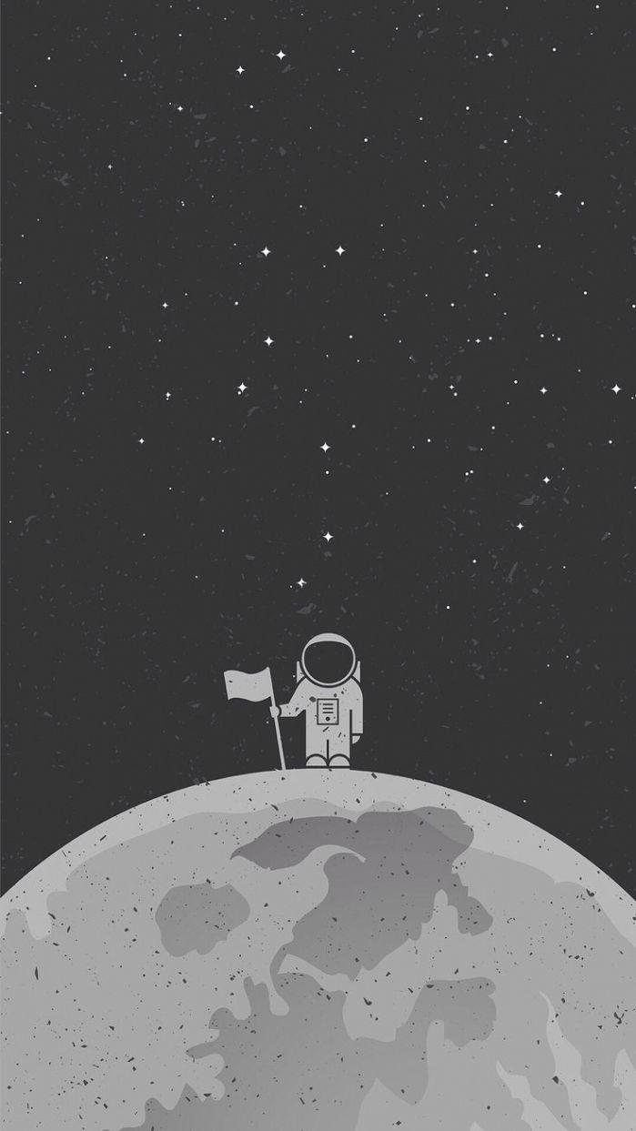 699x1243 Astronaut Moon Wallpaper & Background Download