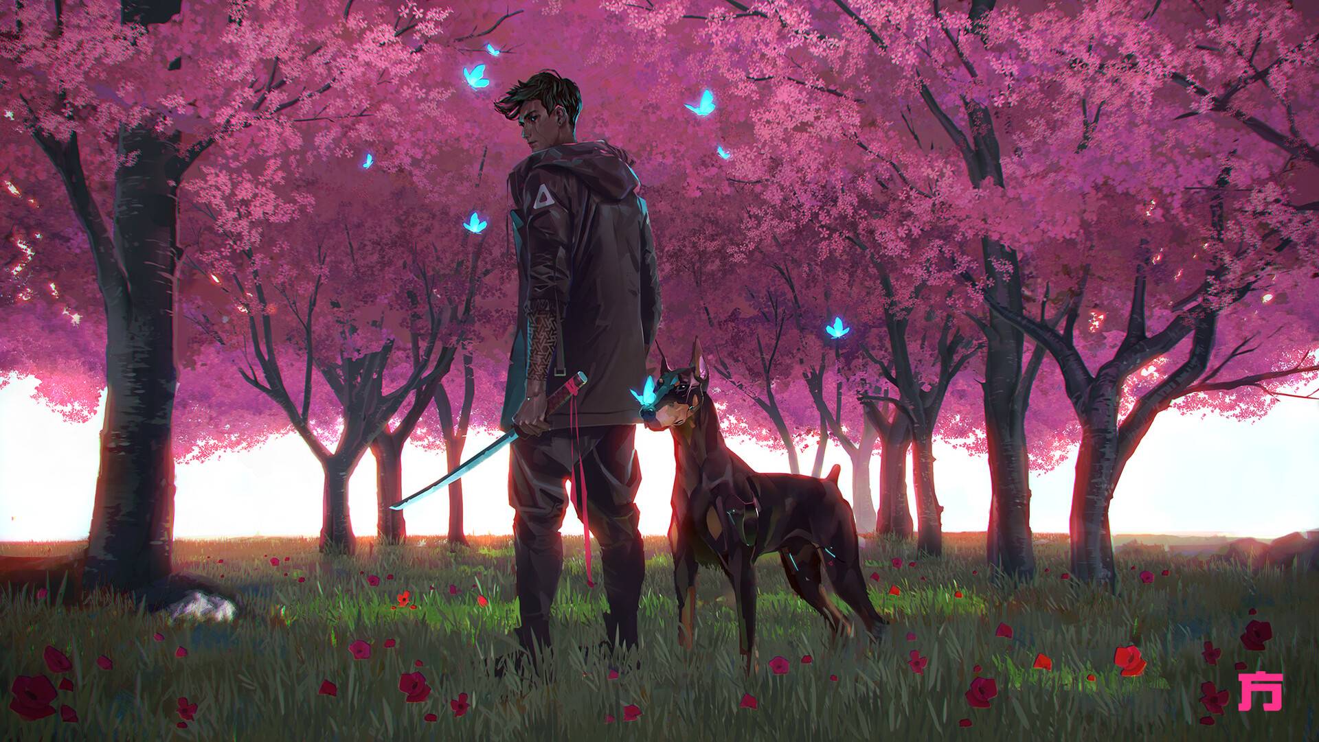 1920x1081 Anime Boy and Dog Wallpaper, HD Artist 4K Wallpaper, Image, Photo and Background