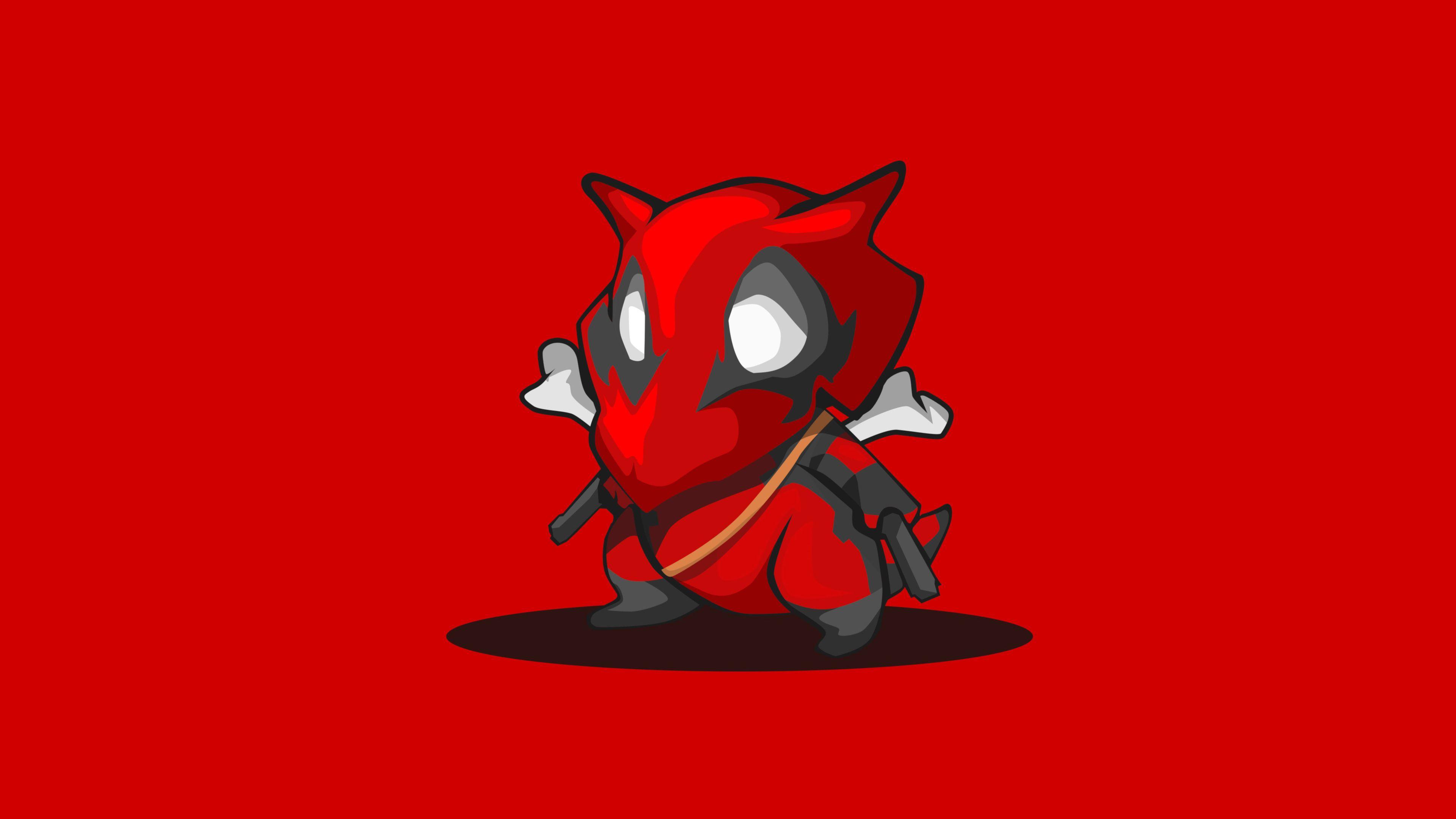 3840x2160 Wallpaper 4k Cubone Pokemon Deadpool Minimalism 4k 4k Wallpaper, Anime Wallpaper, Artist Wallpaper, Artstation Wallpaper, Digital Art Wallpaper, Hd Wallpaper, Minimalism Wallpaper, Pokemon Wallpaper