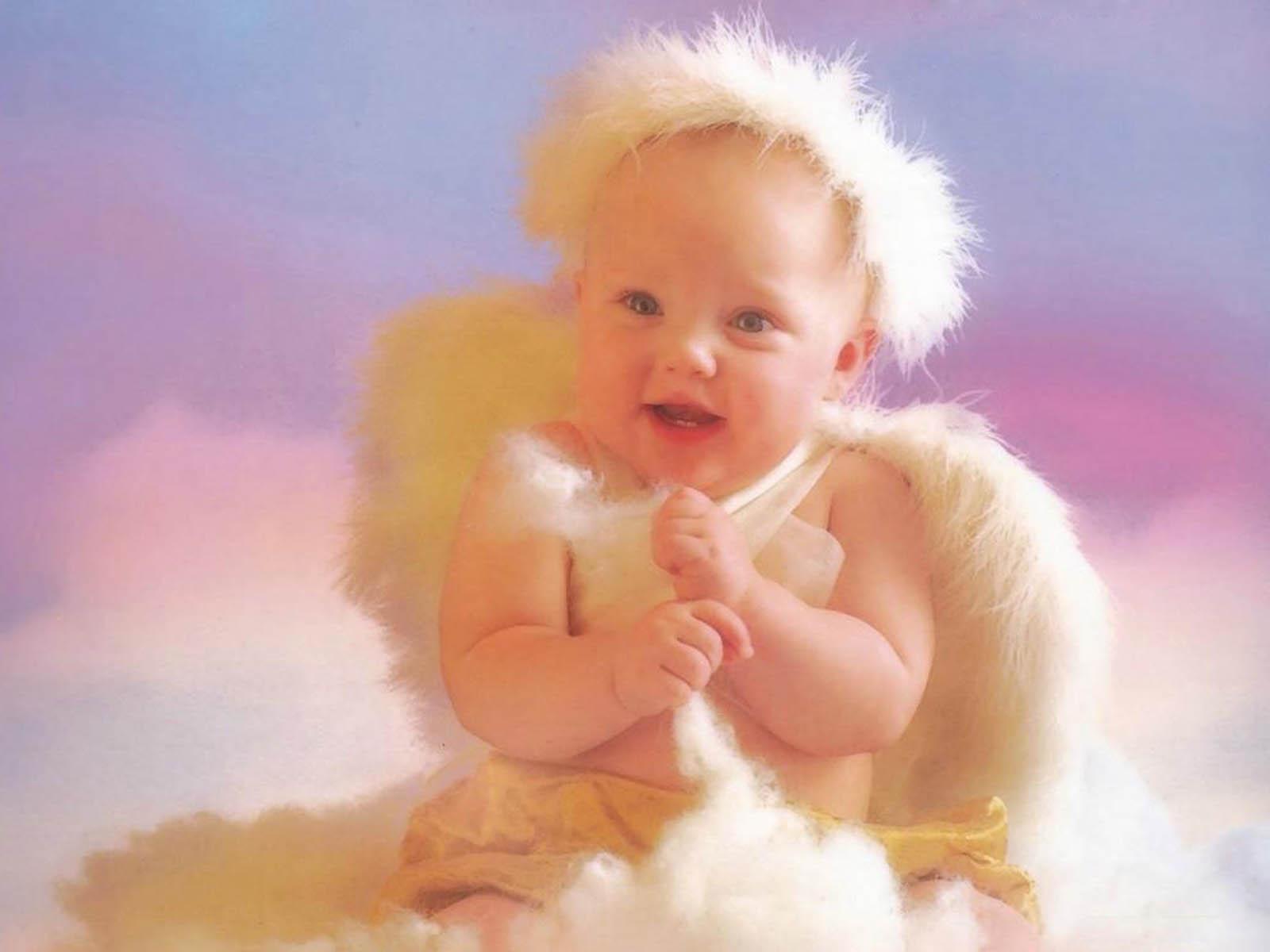 1600x1200 Baby Angels Wallpaper