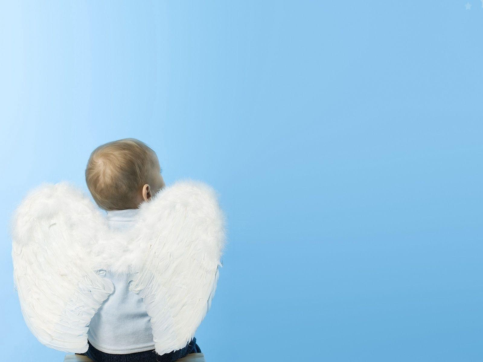 1600x1200 Download wallpaper 1600x1200 baby, child, wings, angel standard 4:3 HD background
