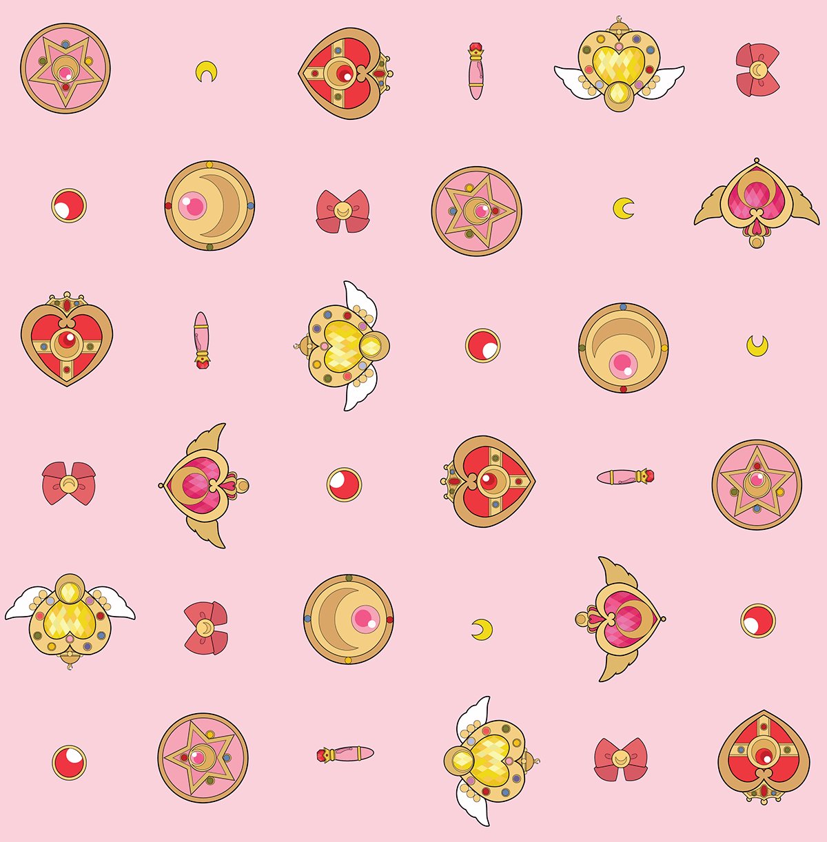 Sailor Moon Pattern Wallpapers Top Free Sailor Moon Pattern