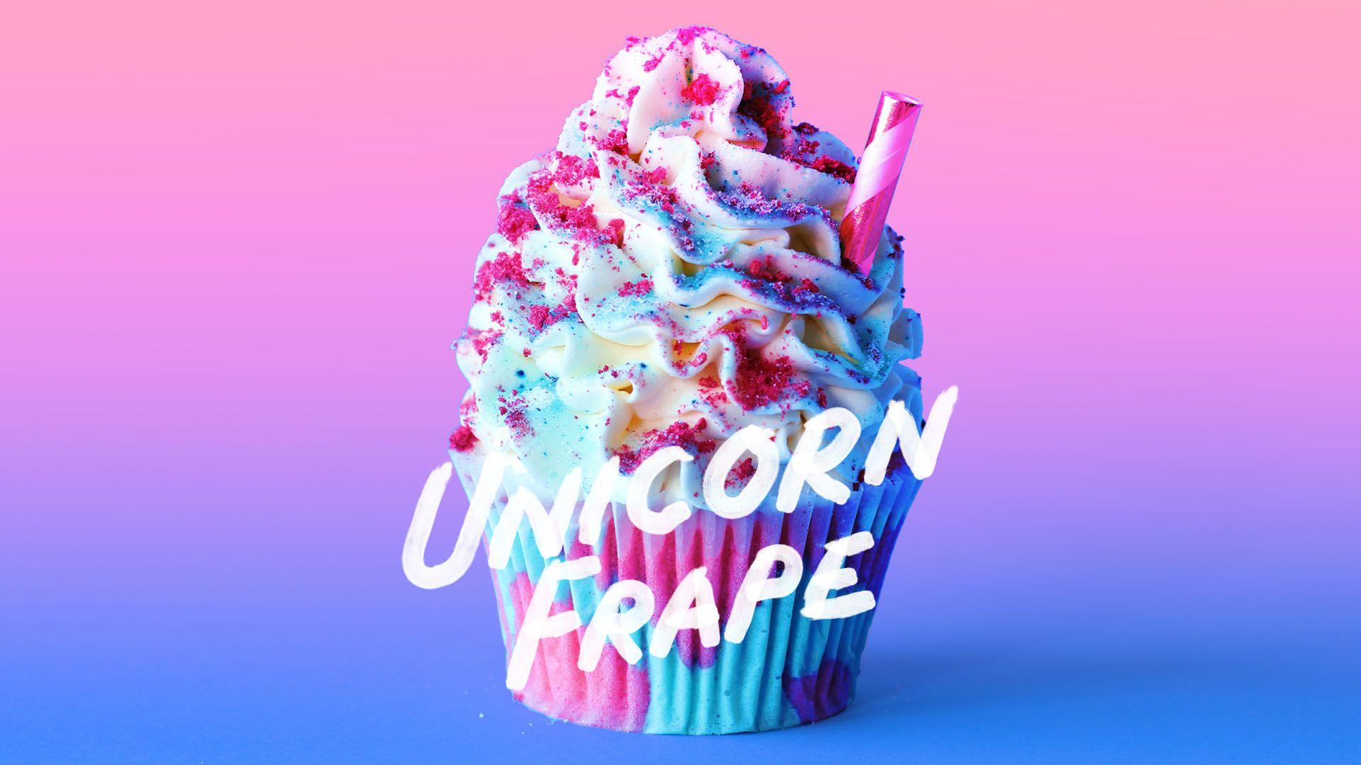 1920x1080 Unicorn Frappuccino Cupcakes