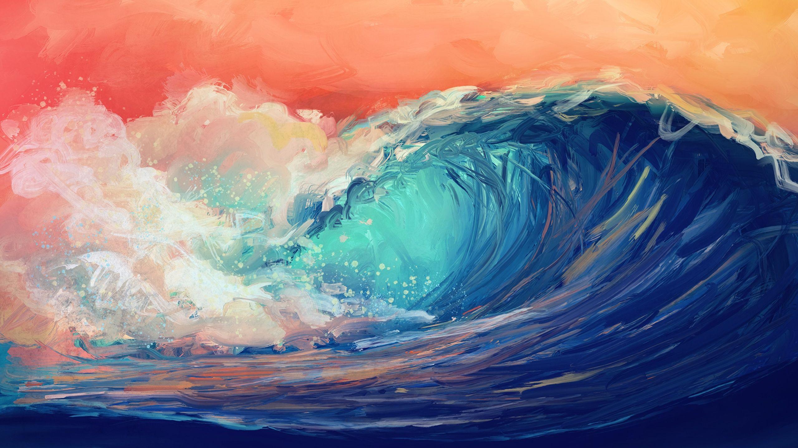 Wave Painting Wallpapers - Top Free Wave Painting Backgrounds