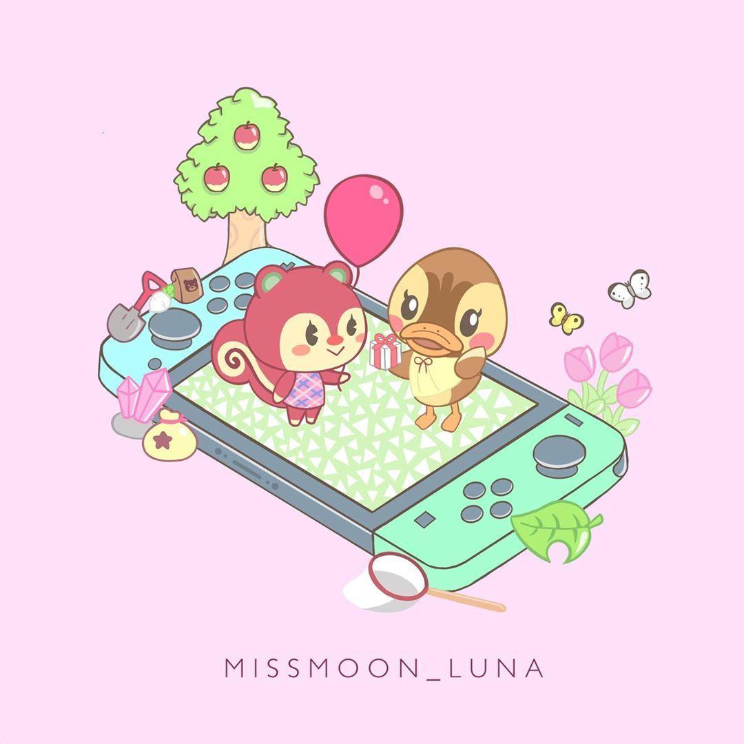 1080x1080 cute animal crossing new horizons nintendo switch art by missmoon_luna. Animal crossing fan art, Animal crossing characters, Animal crossing