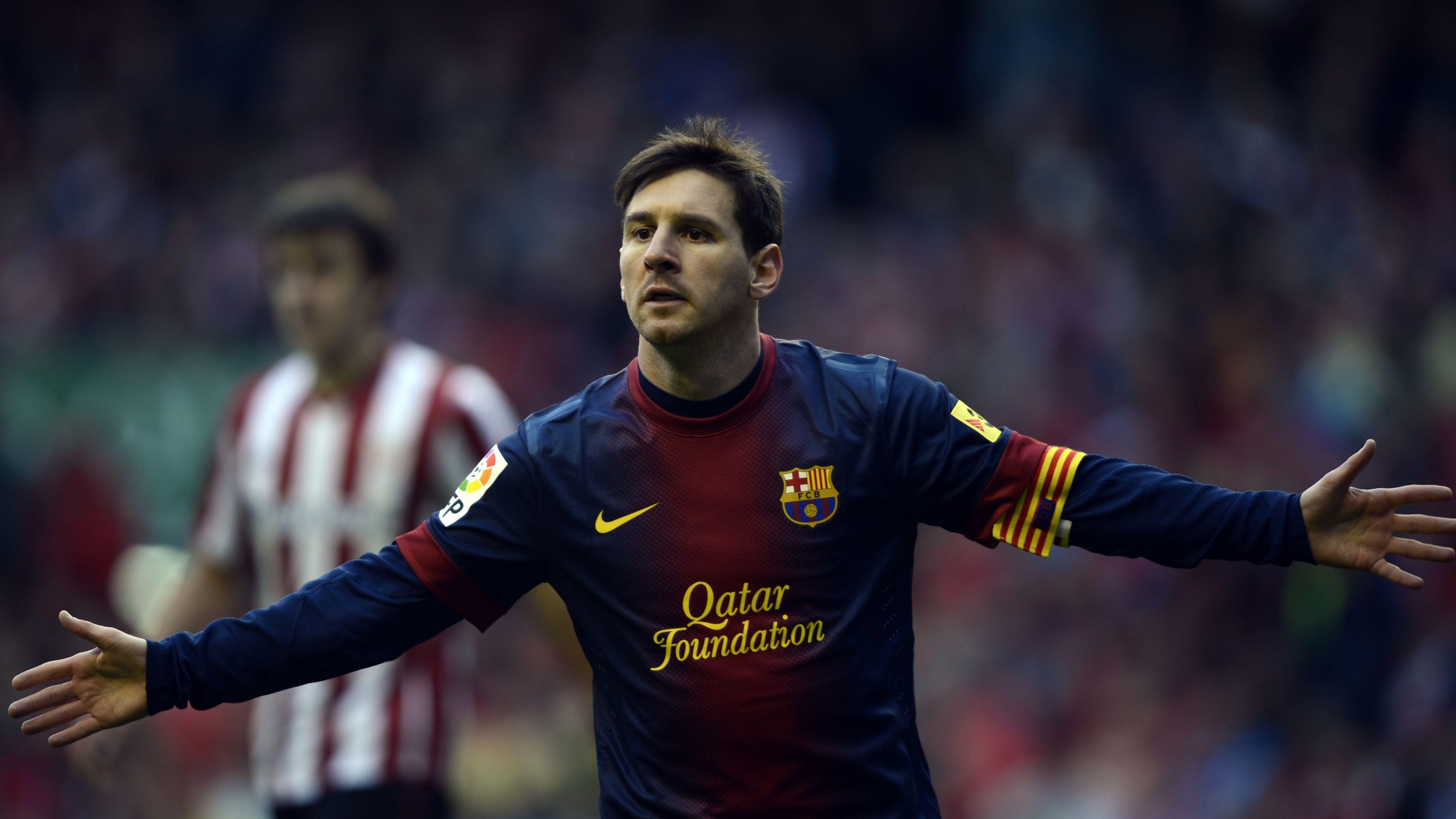 3840x2160 Lionel Messi (FC Barcelona) 4K UHD 16:9 3840x2160 Wallpaper. UHD