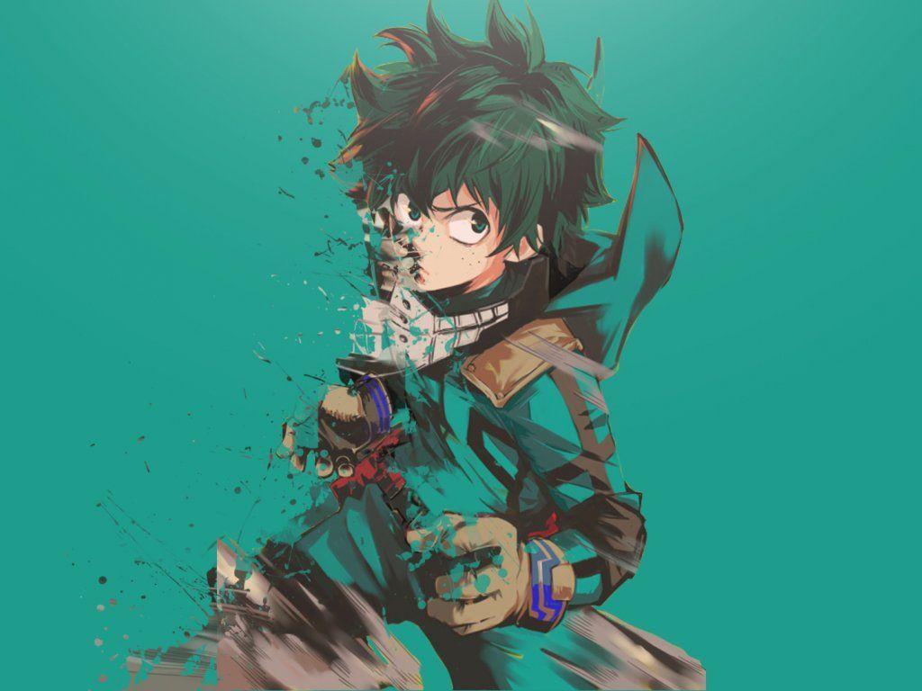 1024x768 Free photo of Desktop wallpaper izuku midoriya, boku no hero academia, minimal