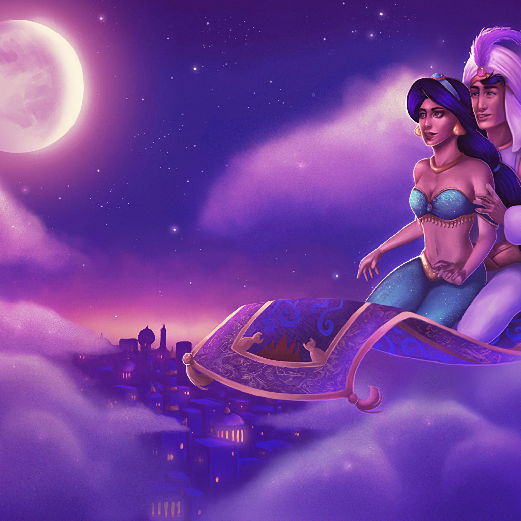 2048x2048 Aladdin Jasmine iPad Air HD 4k Wallpaper, Image, Background, Photo and Picture