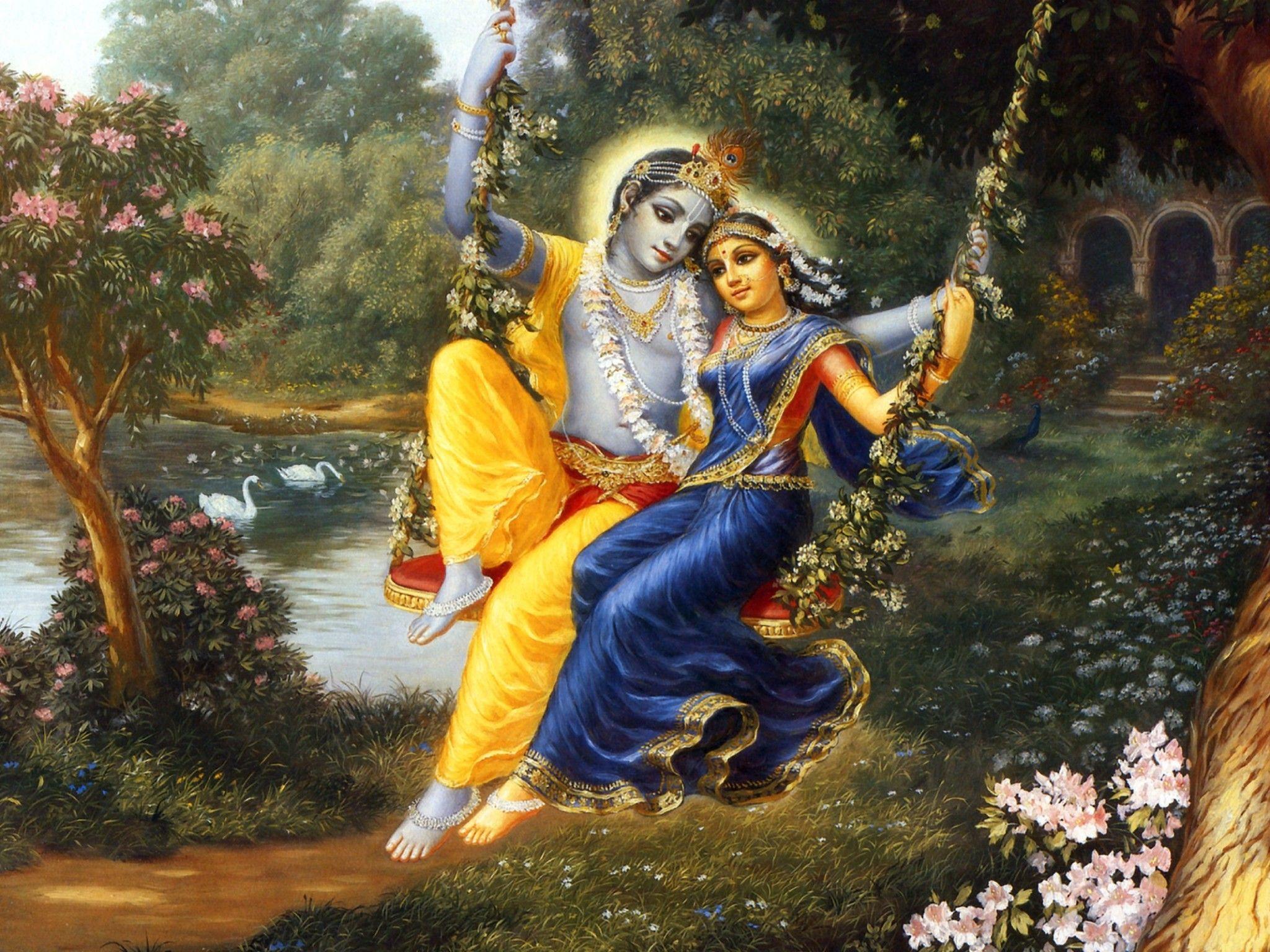 2048x1536 Shri Krishna Radha Image HD