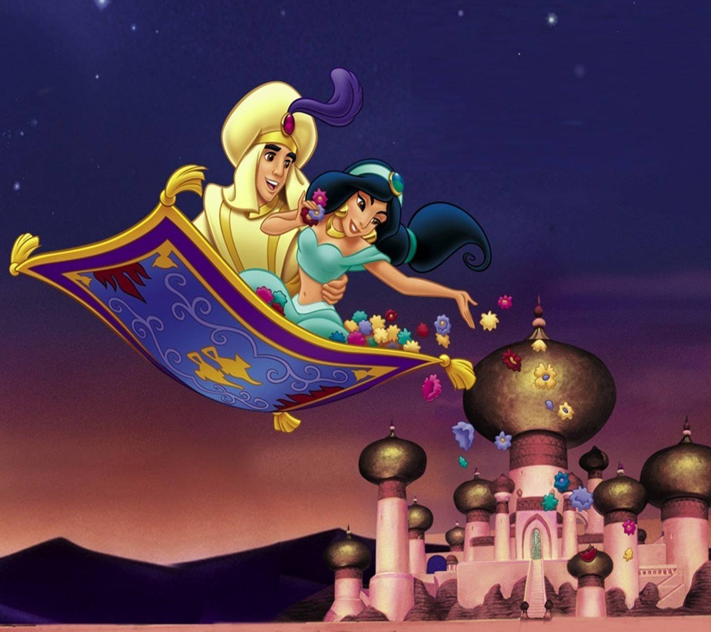 1440x1280 Aladdin And Jasmine wallpaper