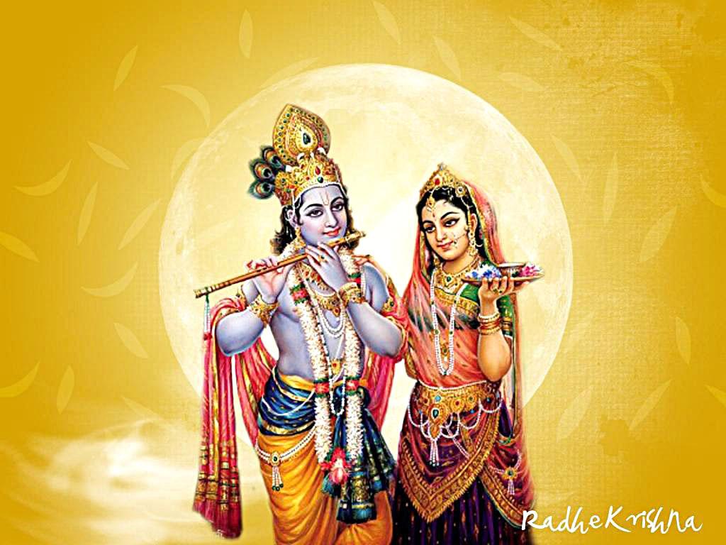1024x768 FREE Download Shri Radha Krishna Wallpaper
