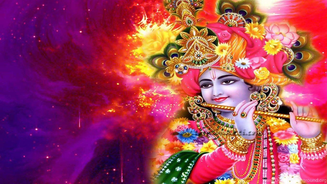 1366x768 New Wallpaper: Lord Krishna Radha Wallpaper Gods Goddesses Desktop Background