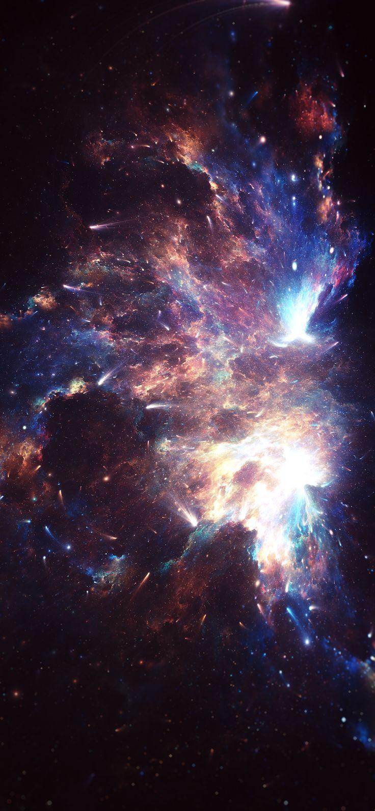 736x1593 iPhone Nebula Space Wallpaper