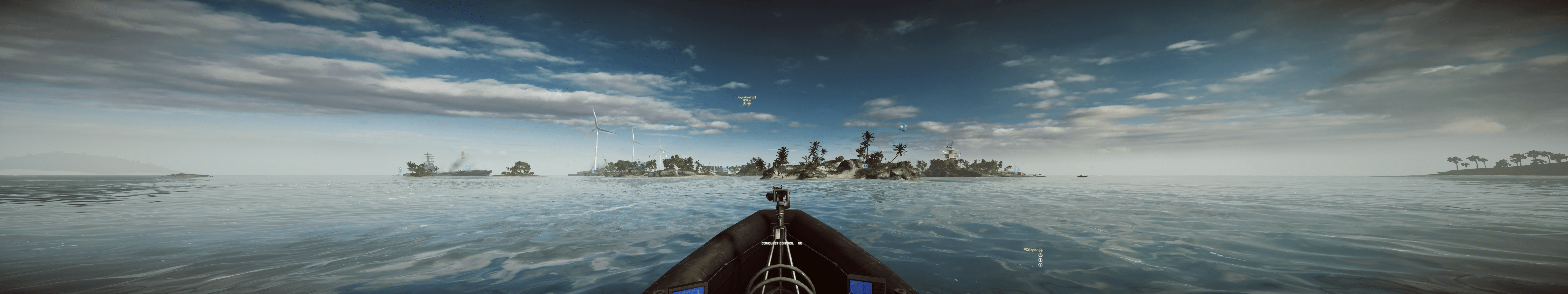 7680x1440 Battlefield 4 screenshots: maxed settings