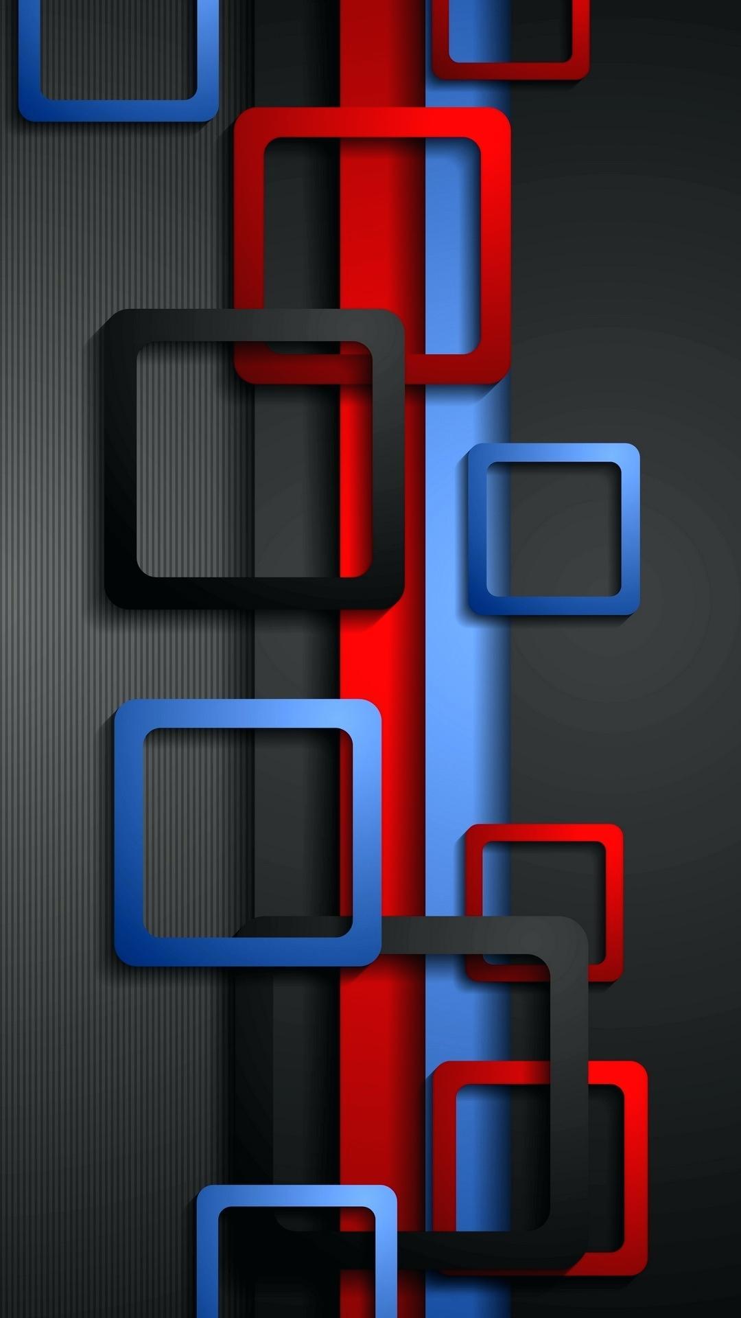 1080x1920 Wallpaper Full HD for Mobile with Red Blue and Black Box HD Wallpaper Wallpaper Download Phone Wallpaper