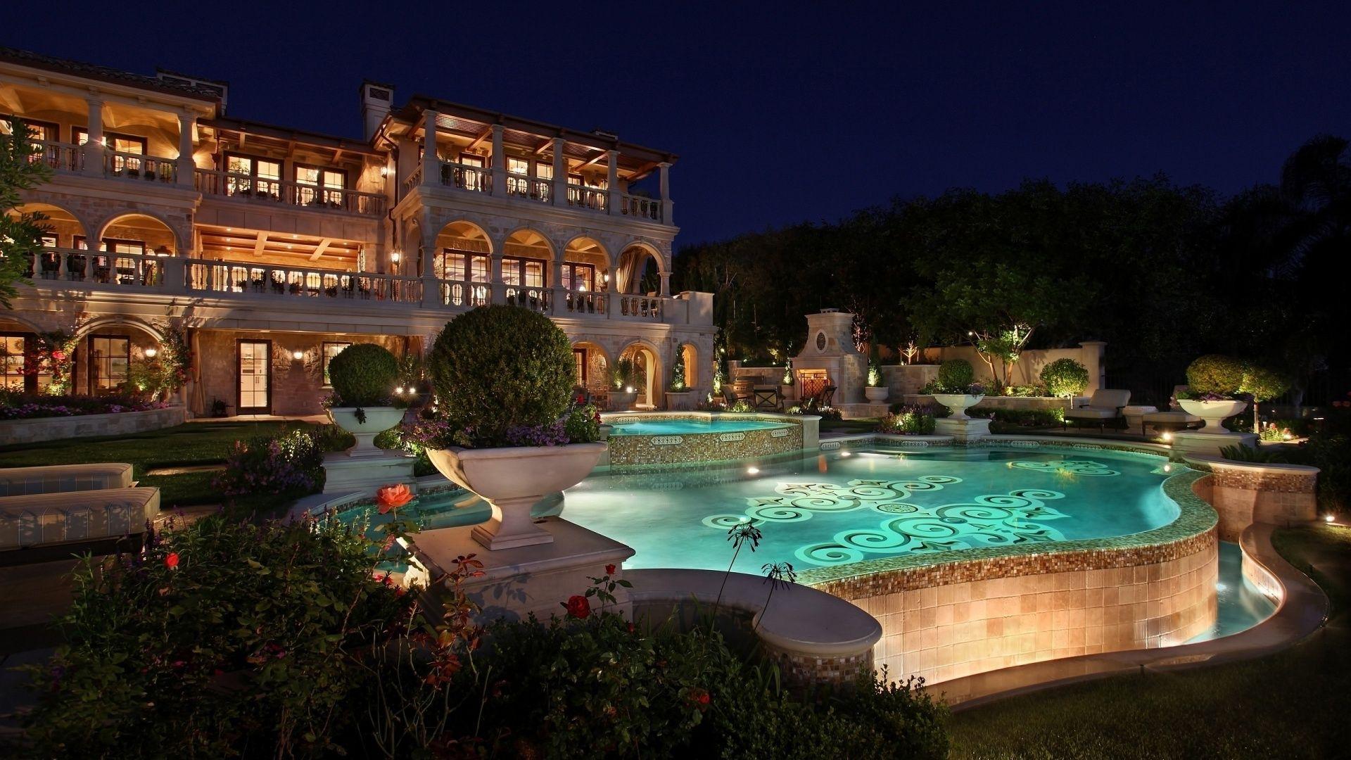 1920x1080 Stunning Mansion Wallpaper HD HD Wallpaper