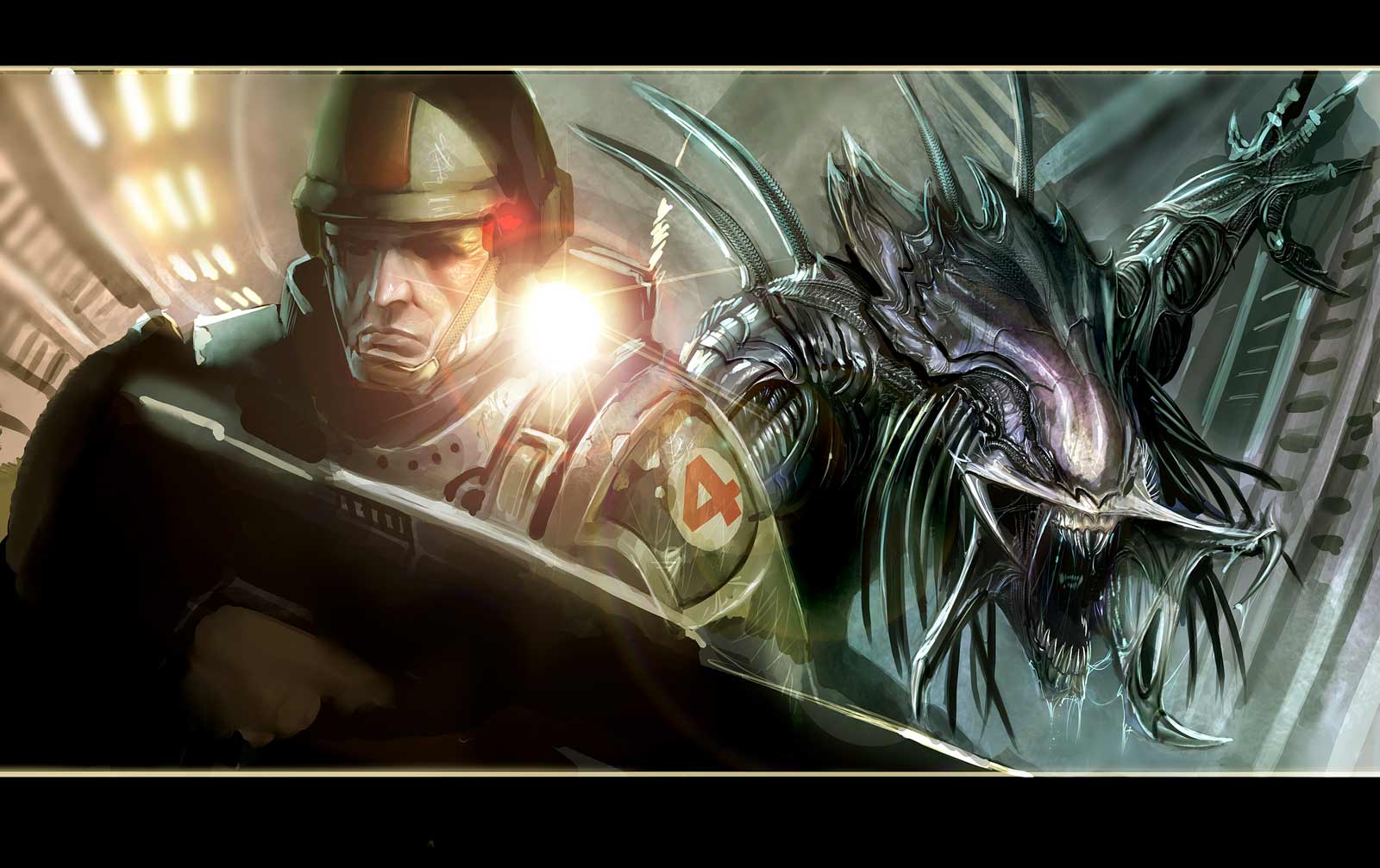 1600x1007 Video Game Aliens Colonial Marines Wallpaper:1600x1007