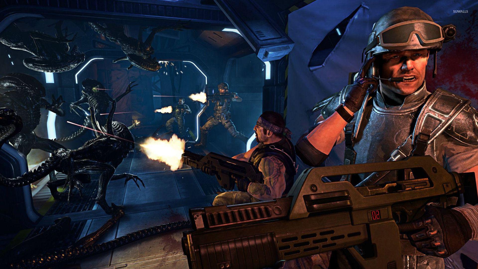 1920x1080 Free download Aliens Colonial Marines wallpaper Game wallpaper 16534 [1920x1080] for your Desktop, Mobile & Tablet. Explore Aliens Colonial Marines Wallpaper. Marines Wallpaper HD, Alien Queen Wallpaper