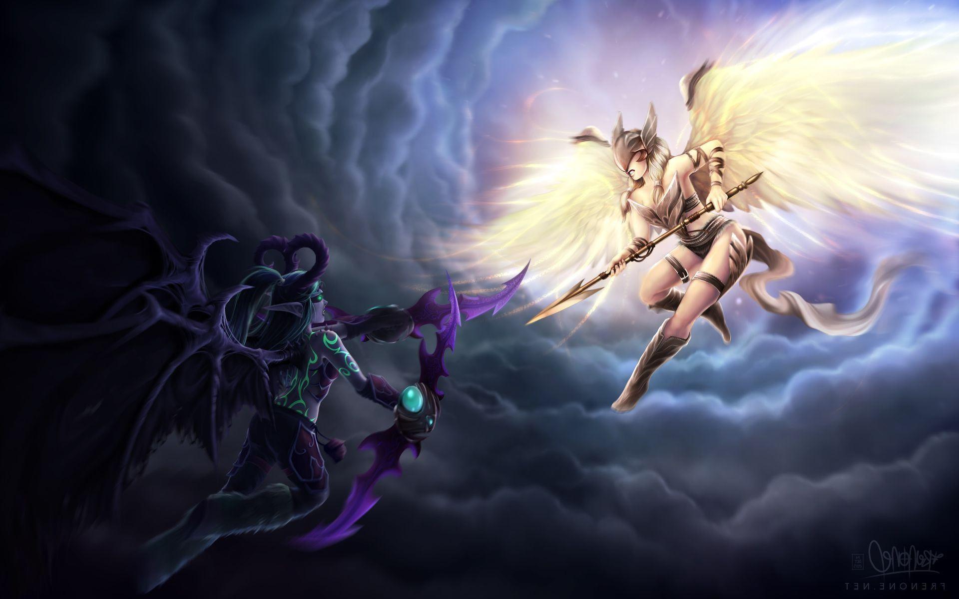 1920x1200 Wallpaper Demon Hunter World of Warcraft Legion HD