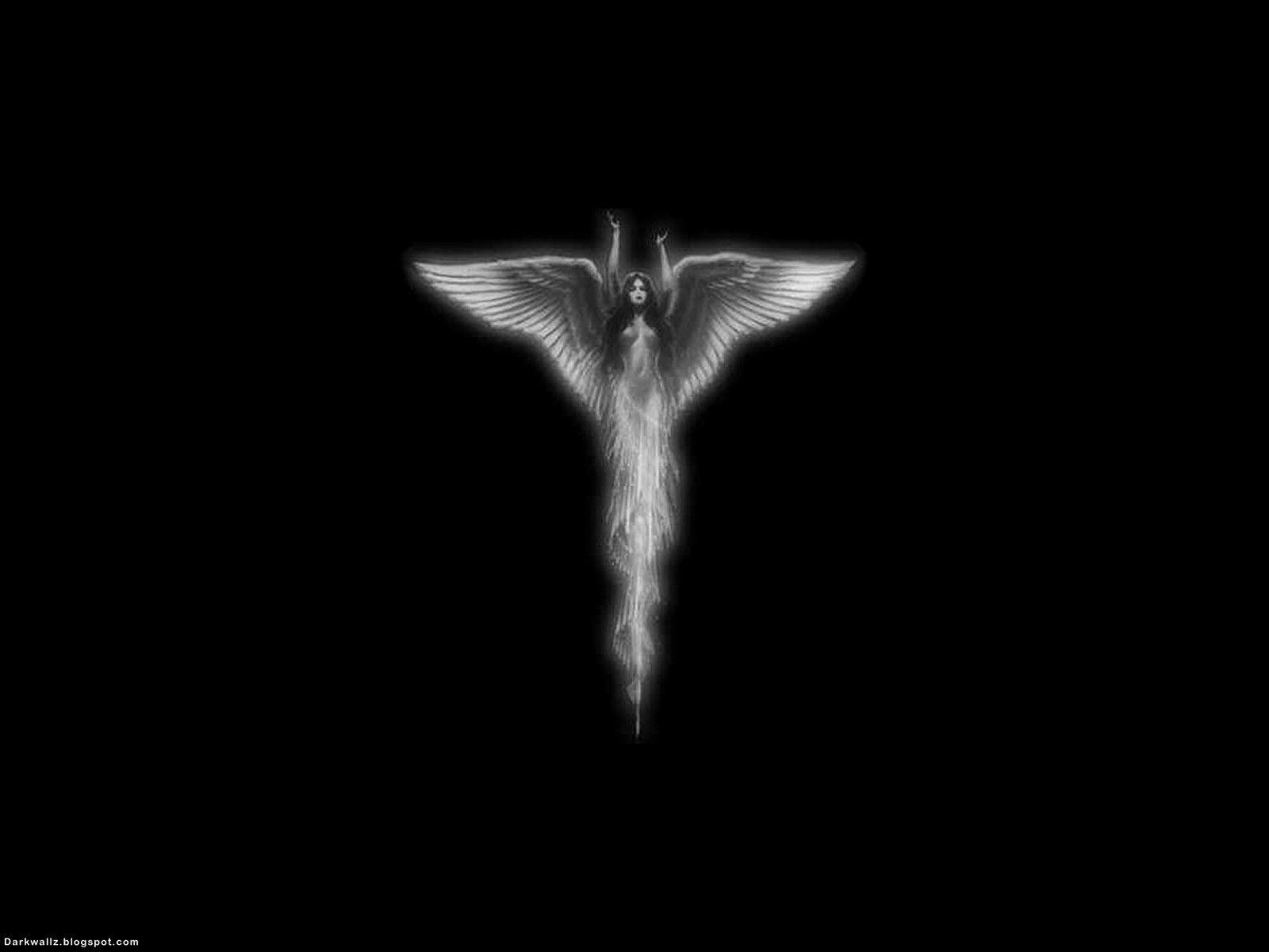 1600x1200 Black Angel Wallpaper