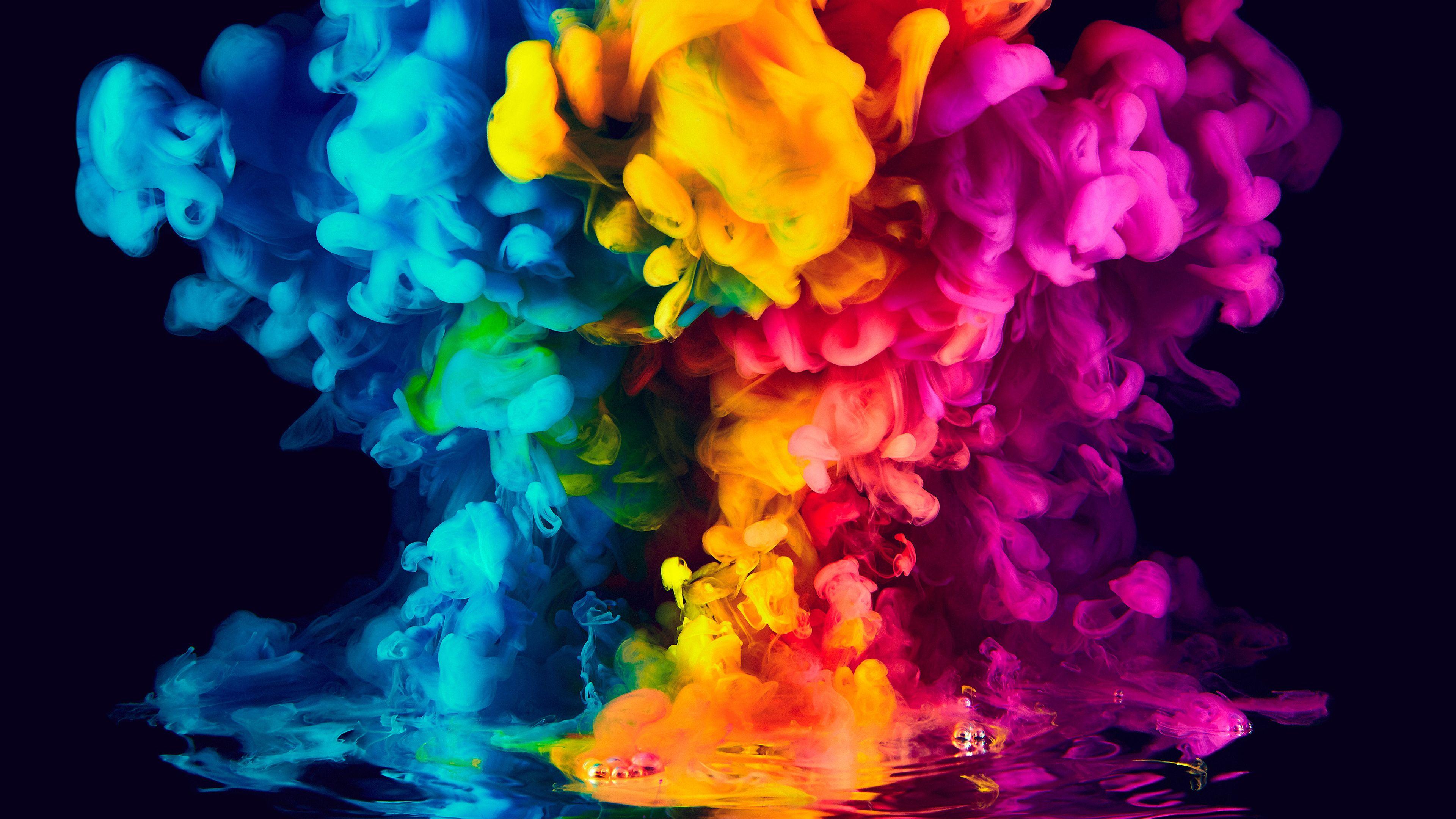 3840x2160 Colorful Smoke HD Wallpaper