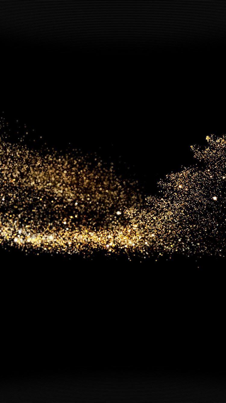 750x1334 Gold Sparkle Beauty Dark Pattern iPhone 8 Wallpaper Free Download