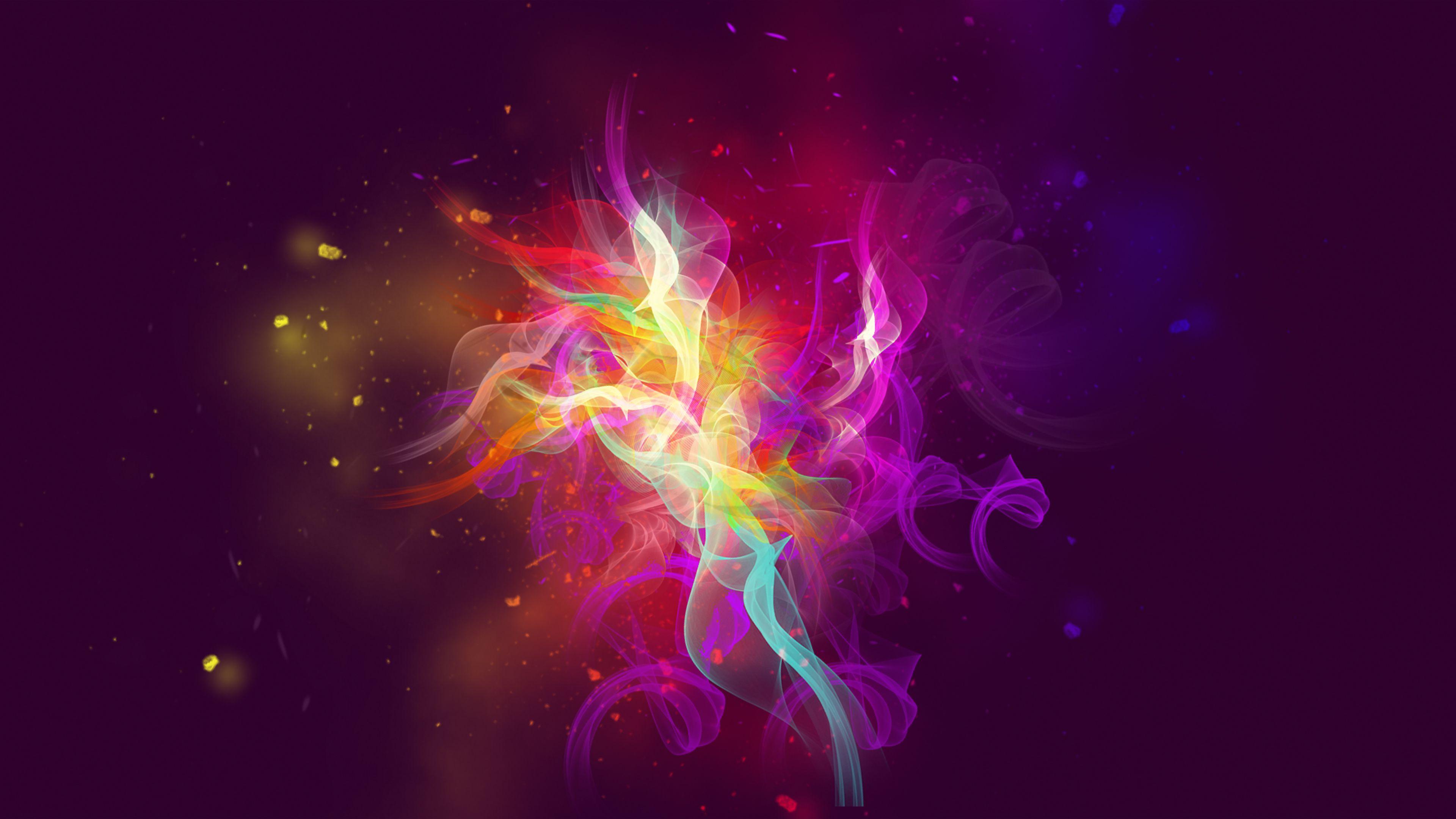 3840x2160 Purple Smoke Wallpaper 4k