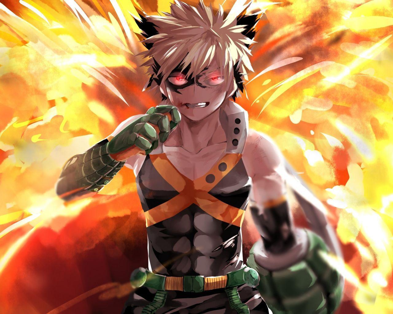 1280x1024 Katsuki Bakugo Wallpaper
