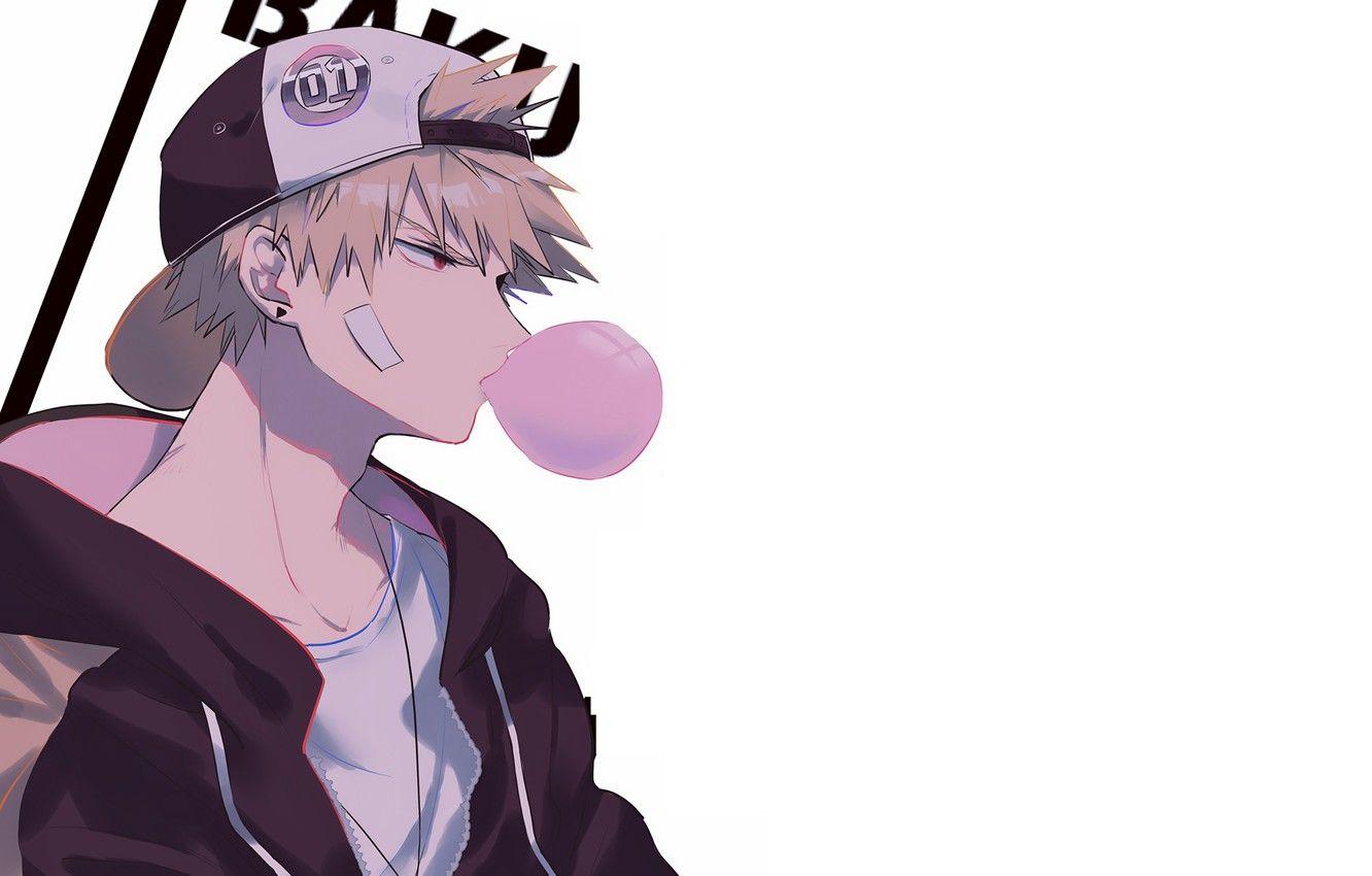 1332x850 Wallpaper Fanart, Boku no Hero Academy, Pixiv, Fanart From Pixiv, Bakugou Katsuki, Liyuchen Bandaged Cheek image for desktop, section сёнэн