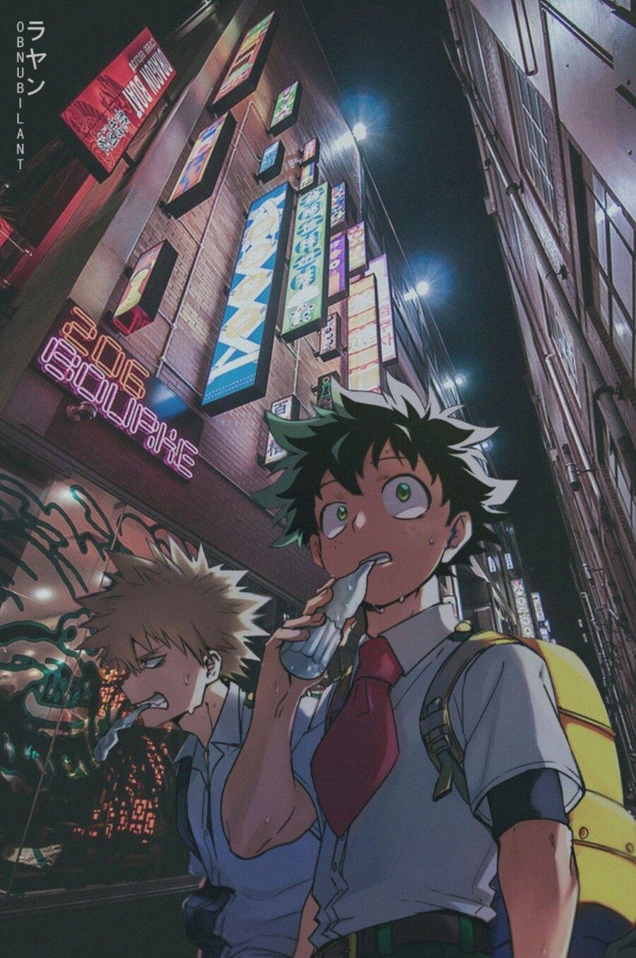 900x1356 Boku no Hero academia.. Izuku Midoriya and Bakugou Katsuki. Anime, Anime guys, Aesthetic anime
