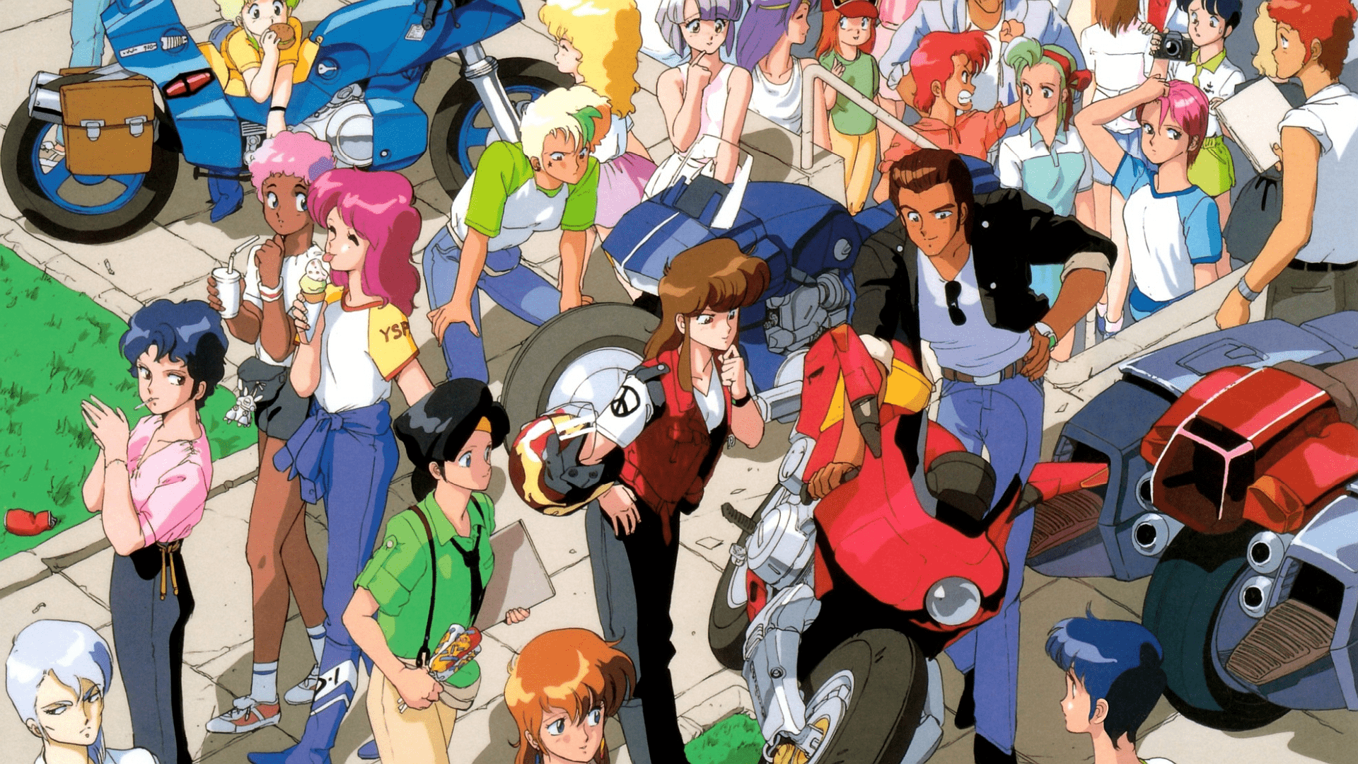1920x1080 Wallpaper Characters from Bubblegum Crisis and Gall Force