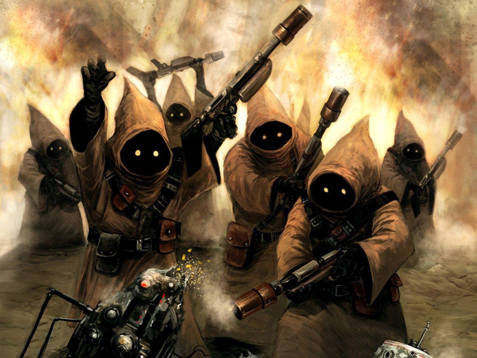 1600x1200 Jawas, Star Wars, Artwork, Science Fiction Wallpaper HD / Desktop and Mobile Background